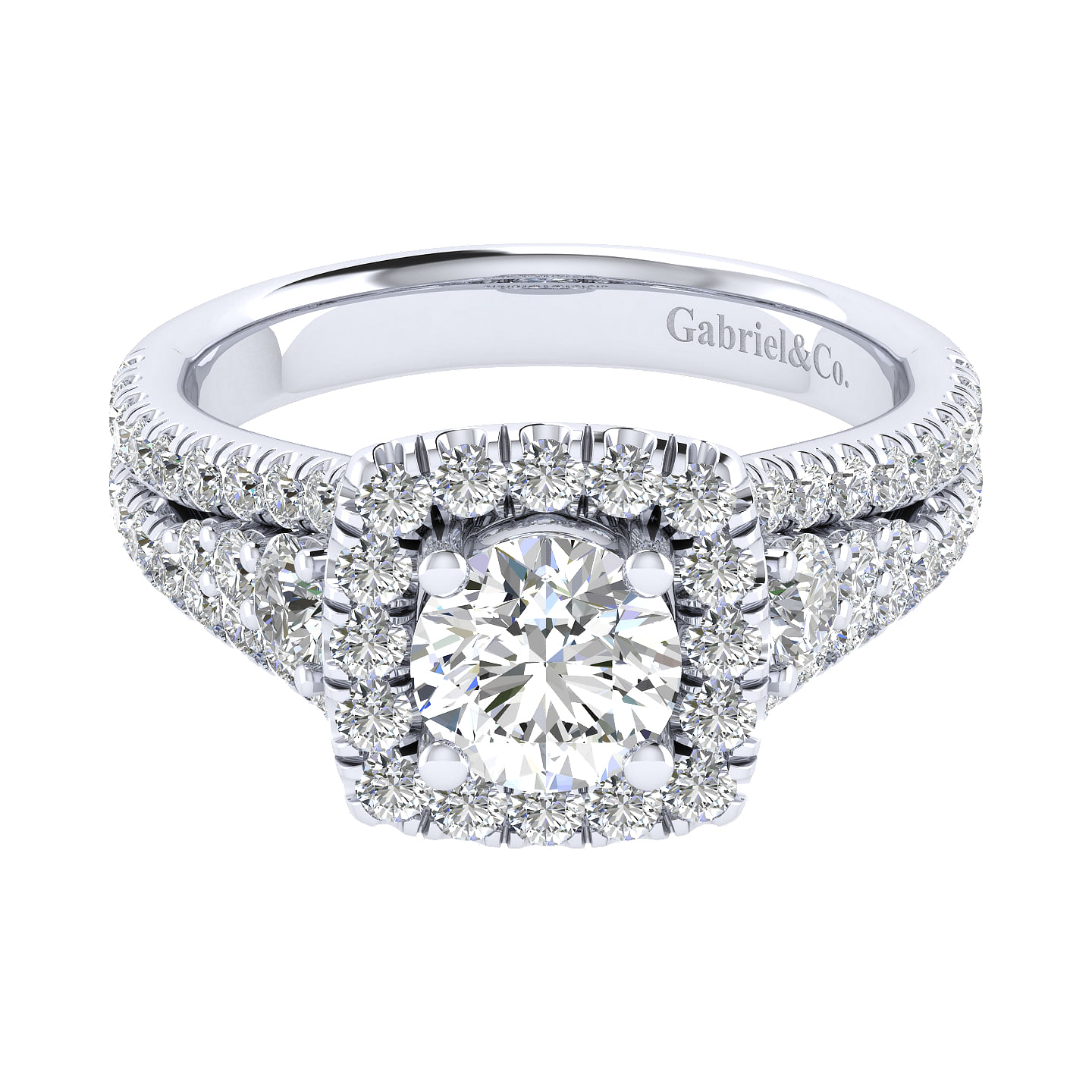 18k White Gold Diamond Halo 18k White Gold Diamond Halo