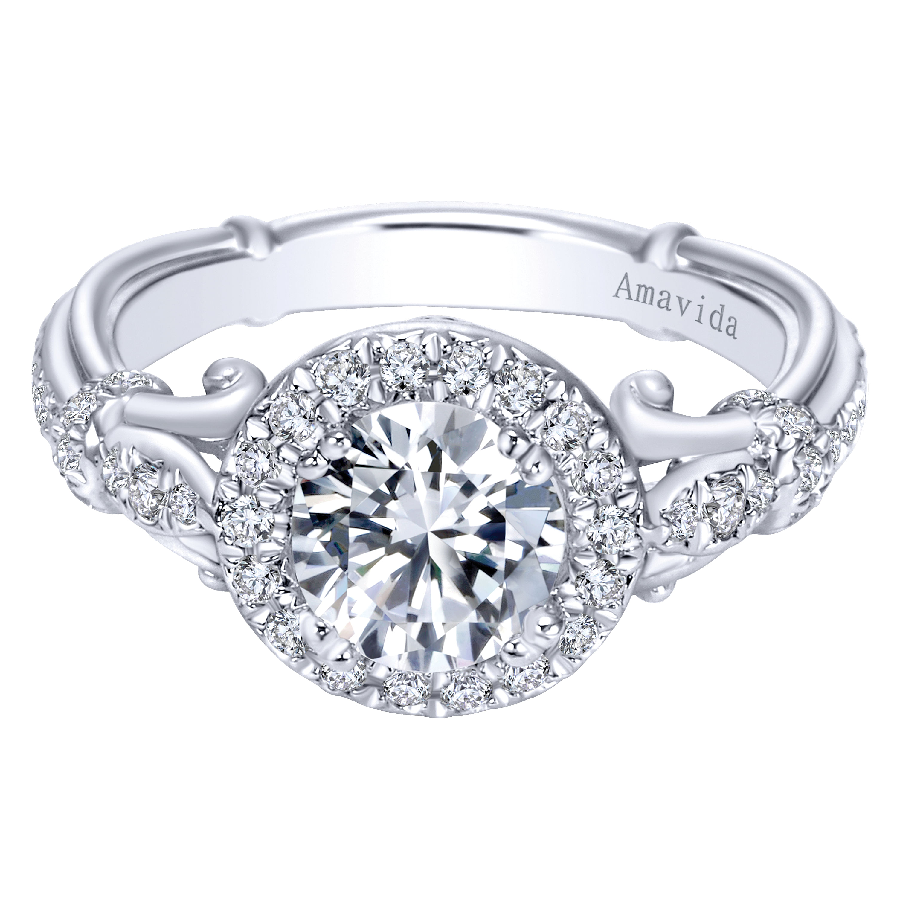 18k White Gold Diamond Halo 18k White Gold Diamond Halo