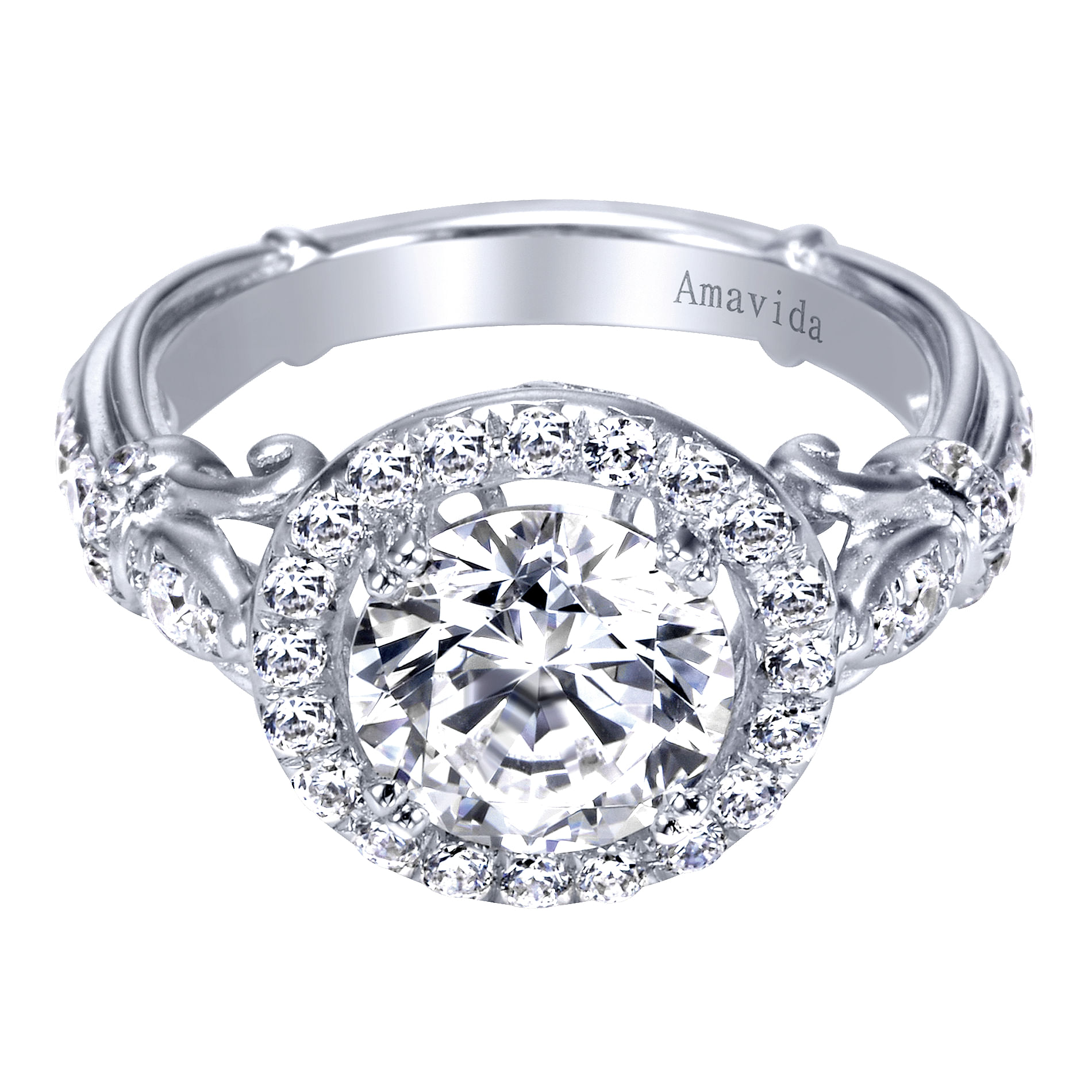 18k White Gold Diamond Halo 18k White Gold Diamond Halo