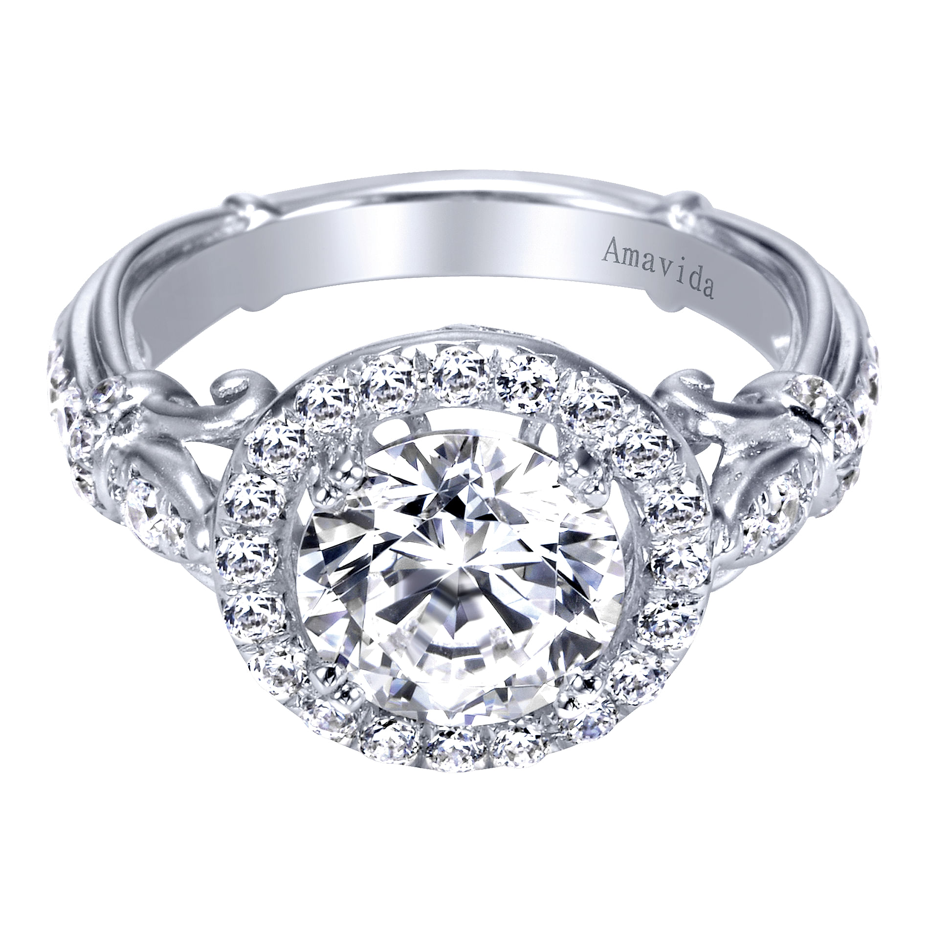 18k White Gold Diamond Halo 18k White Gold Diamond Halo