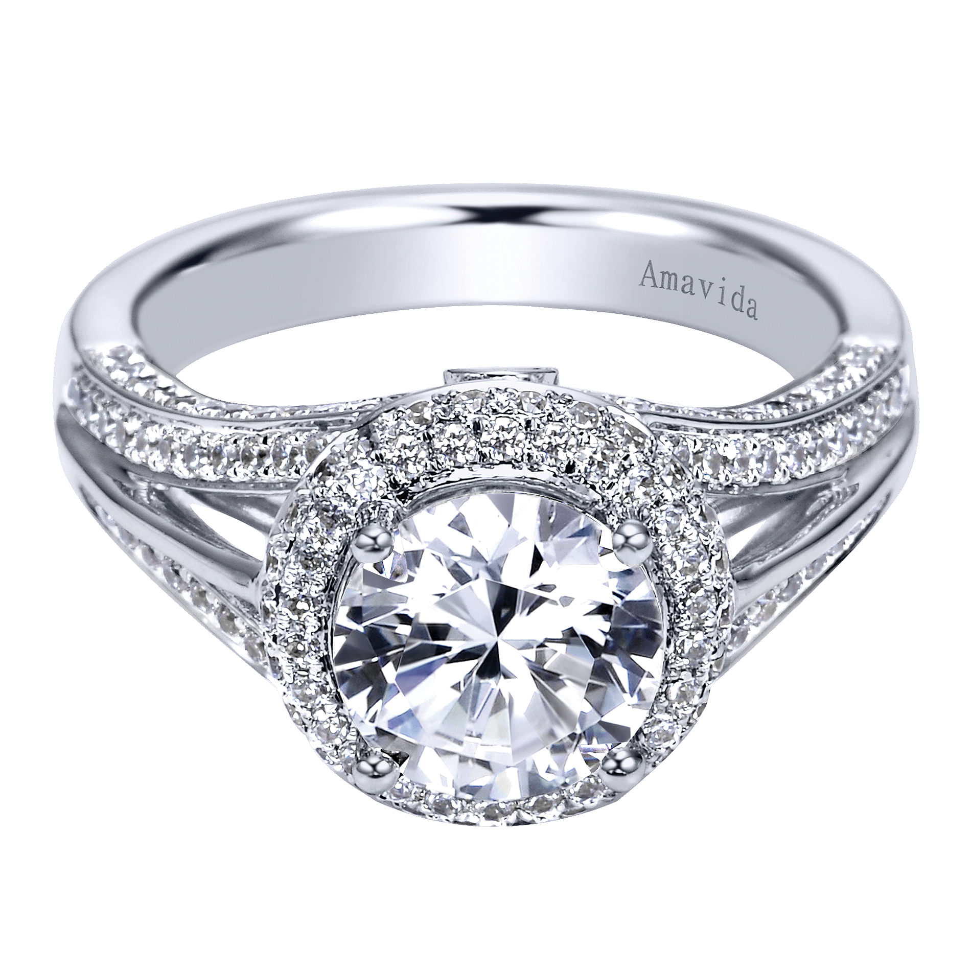 18k White Gold Diamond Halo 18k White Gold Diamond Halo