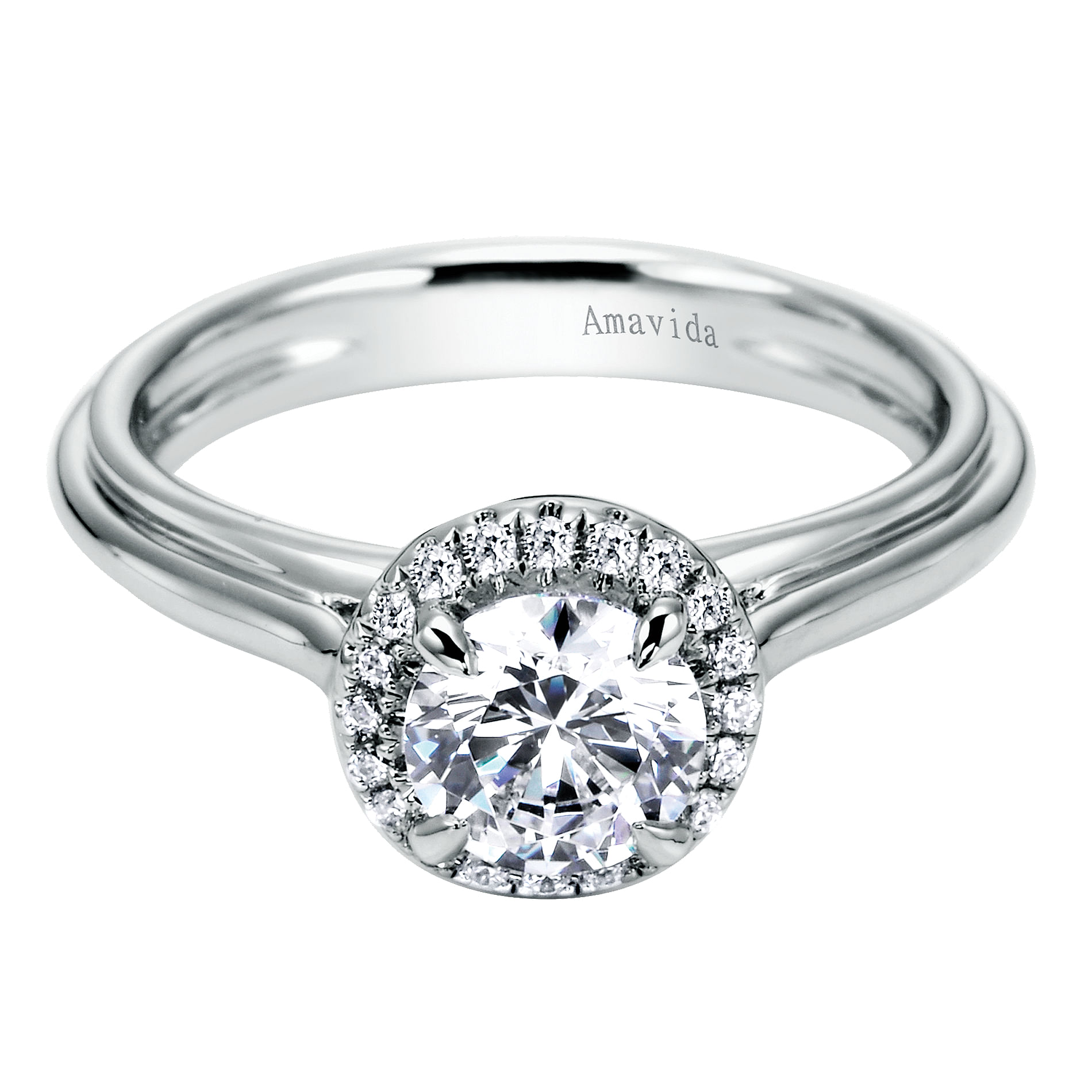 18k White Gold Diamond Halo 18k White Gold Diamond Halo