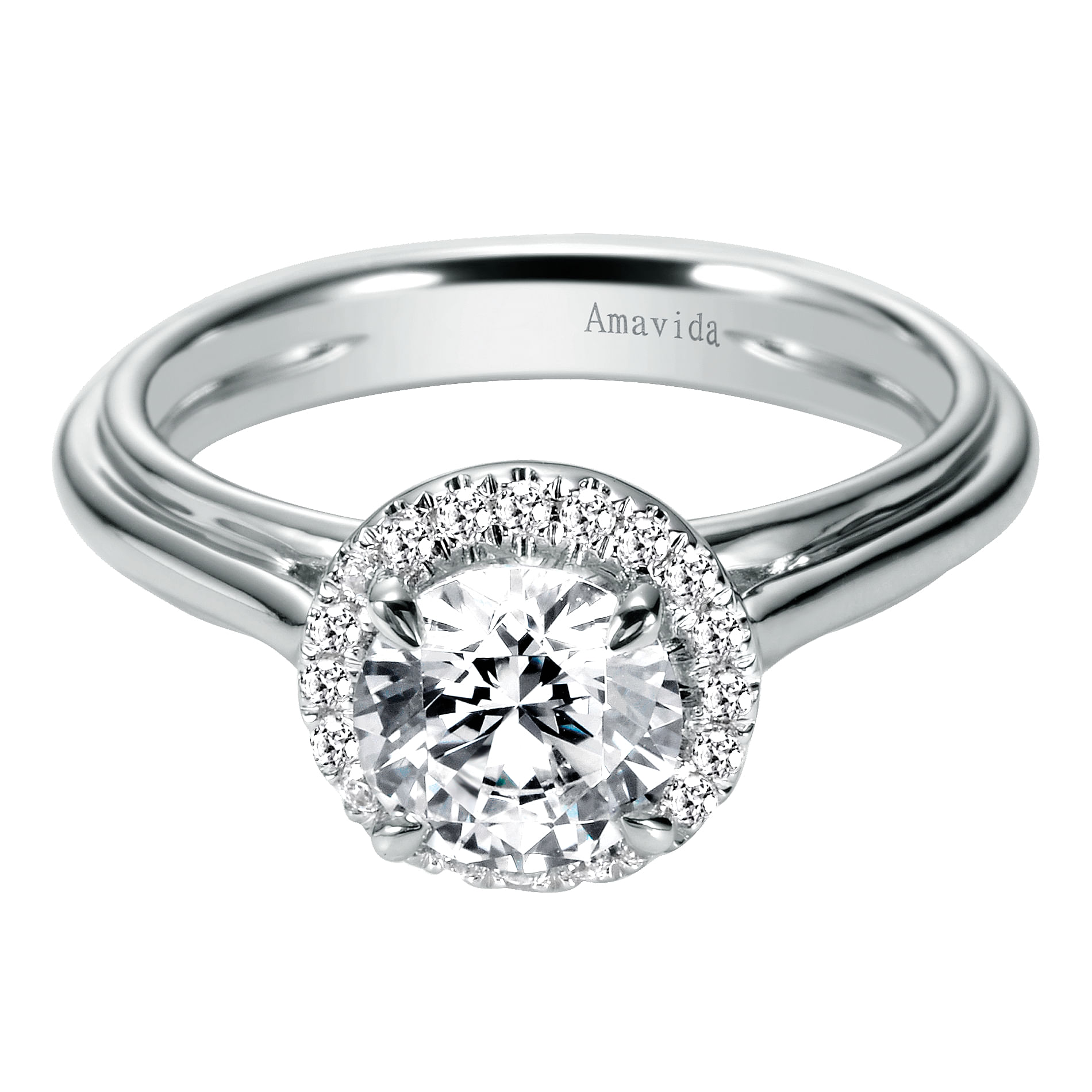 18k White Gold Diamond Halo 18k White Gold Diamond Halo