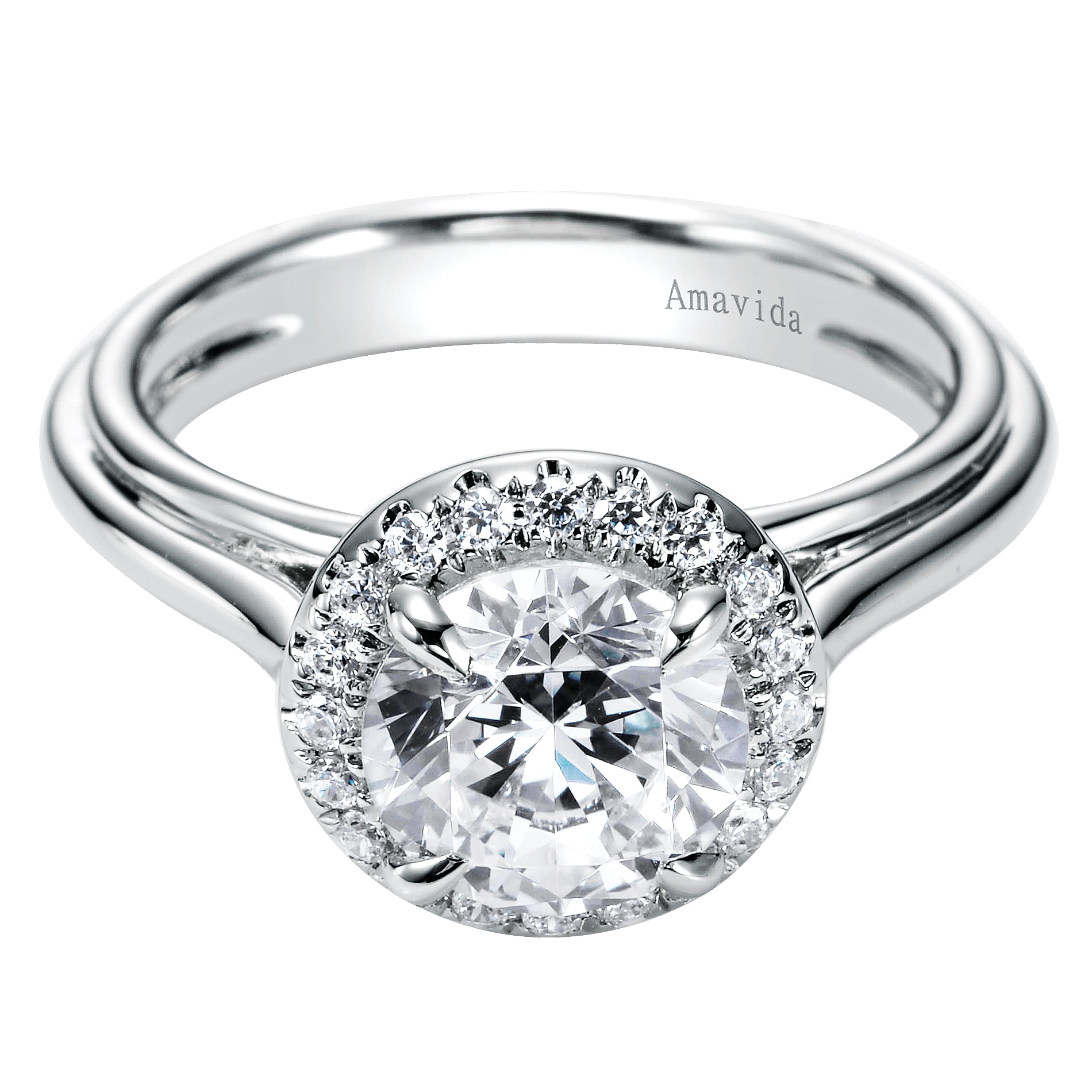 18k White Gold Diamond Halo 18k White Gold Diamond Halo