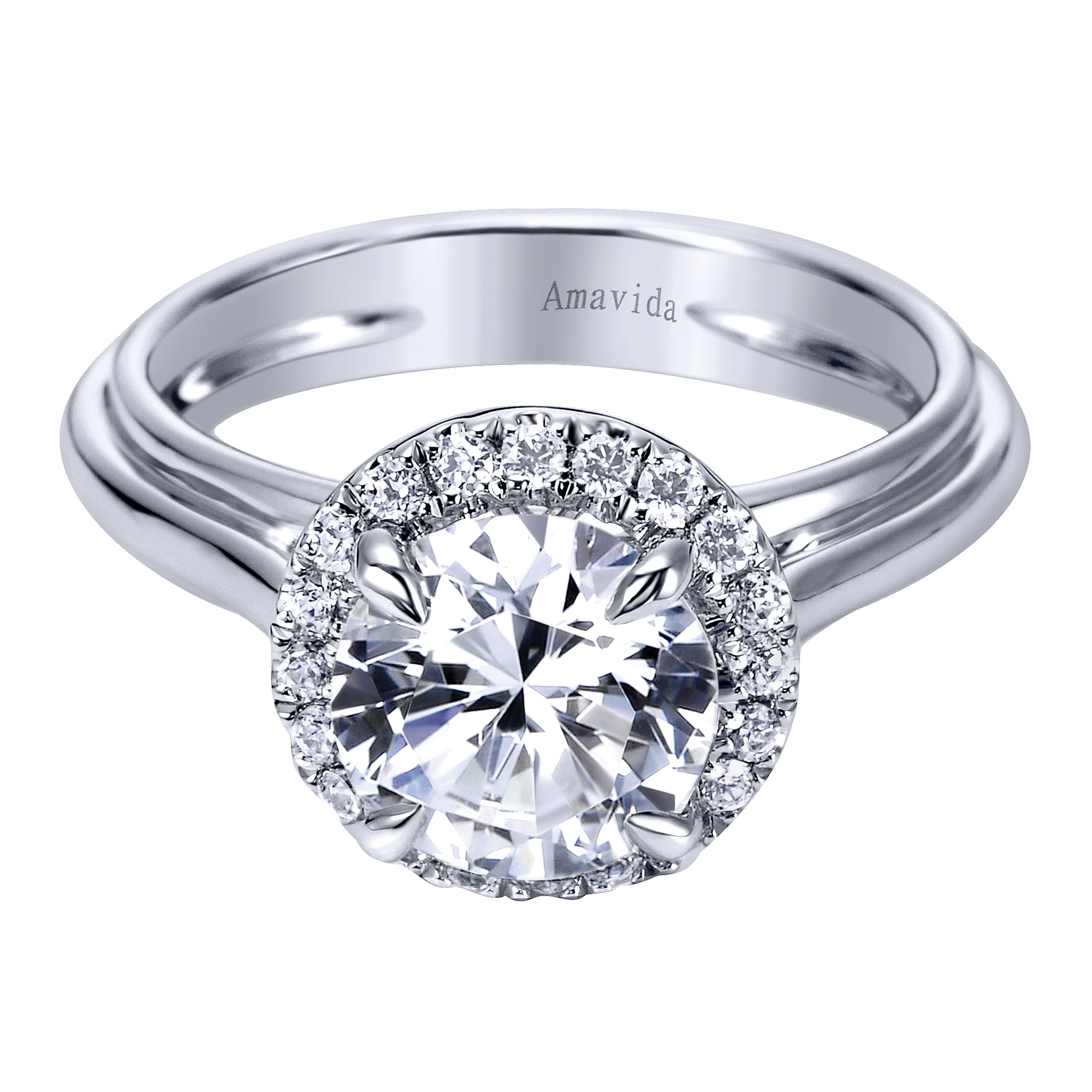 18k White Gold Diamond Halo 18k White Gold Diamond Halo