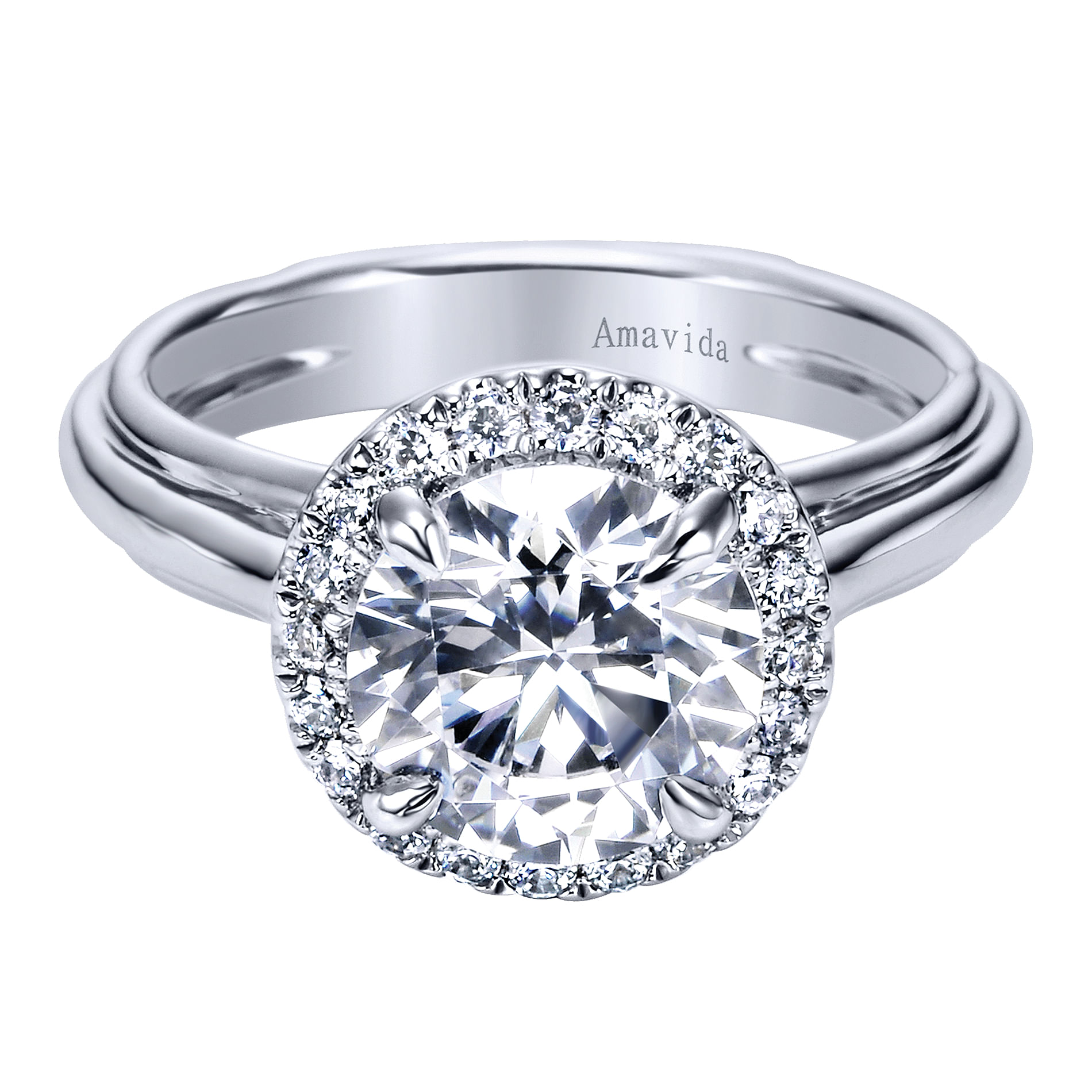 18k White Gold Diamond Halo 18k White Gold Diamond Halo