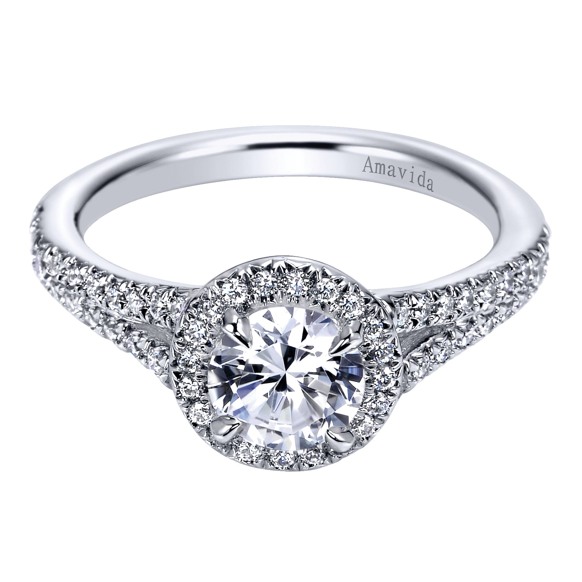 18k White Gold Diamond Halo 18k White Gold Diamond Halo