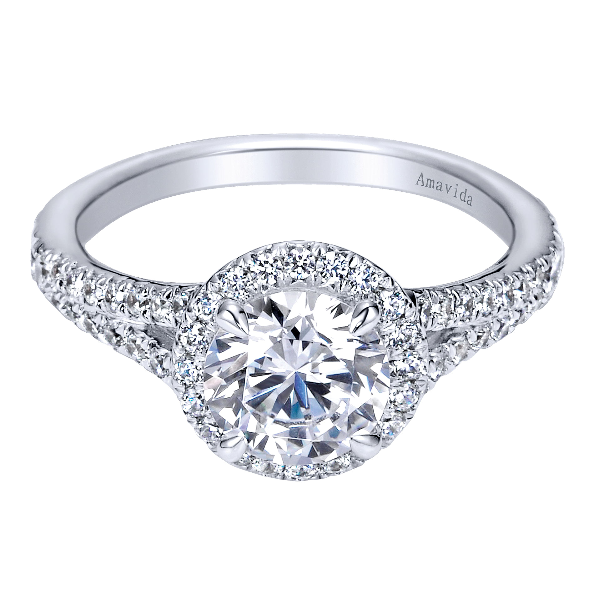 18k White Gold Diamond Halo 18k White Gold Diamond Halo