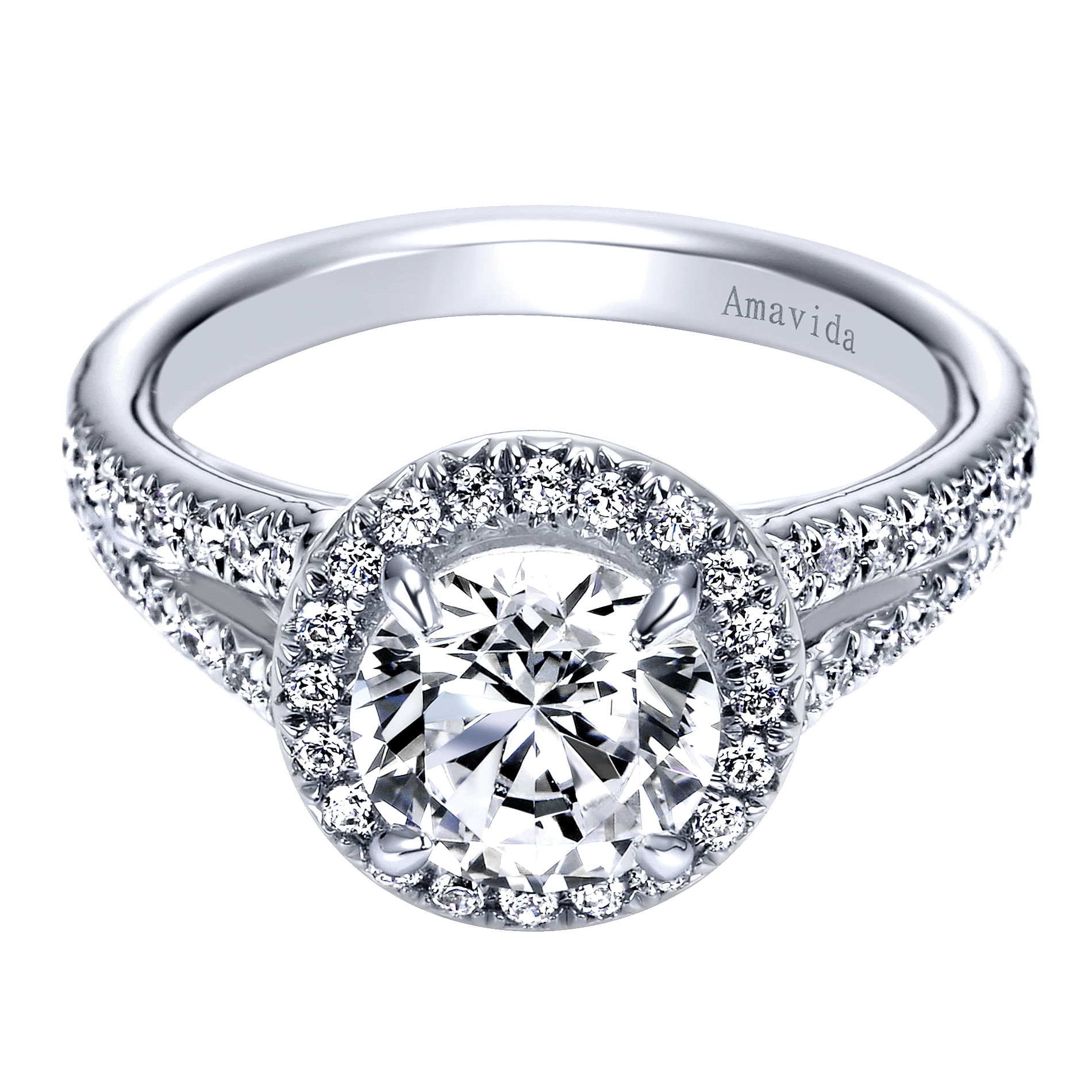18k White Gold Diamond Halo 18k White Gold Diamond Halo
