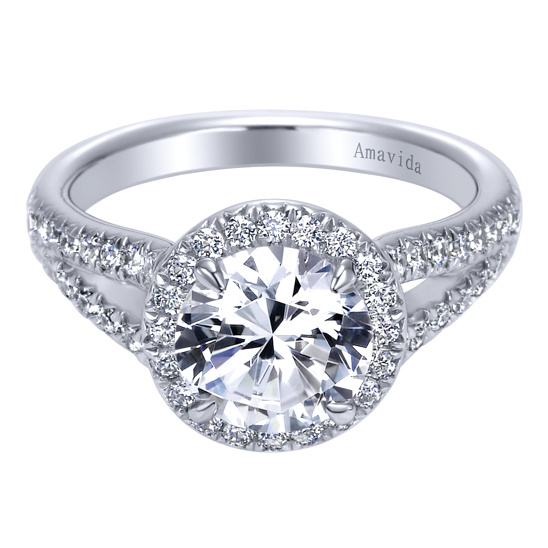 18k White Gold Diamond Halo 18k White Gold Diamond Halo