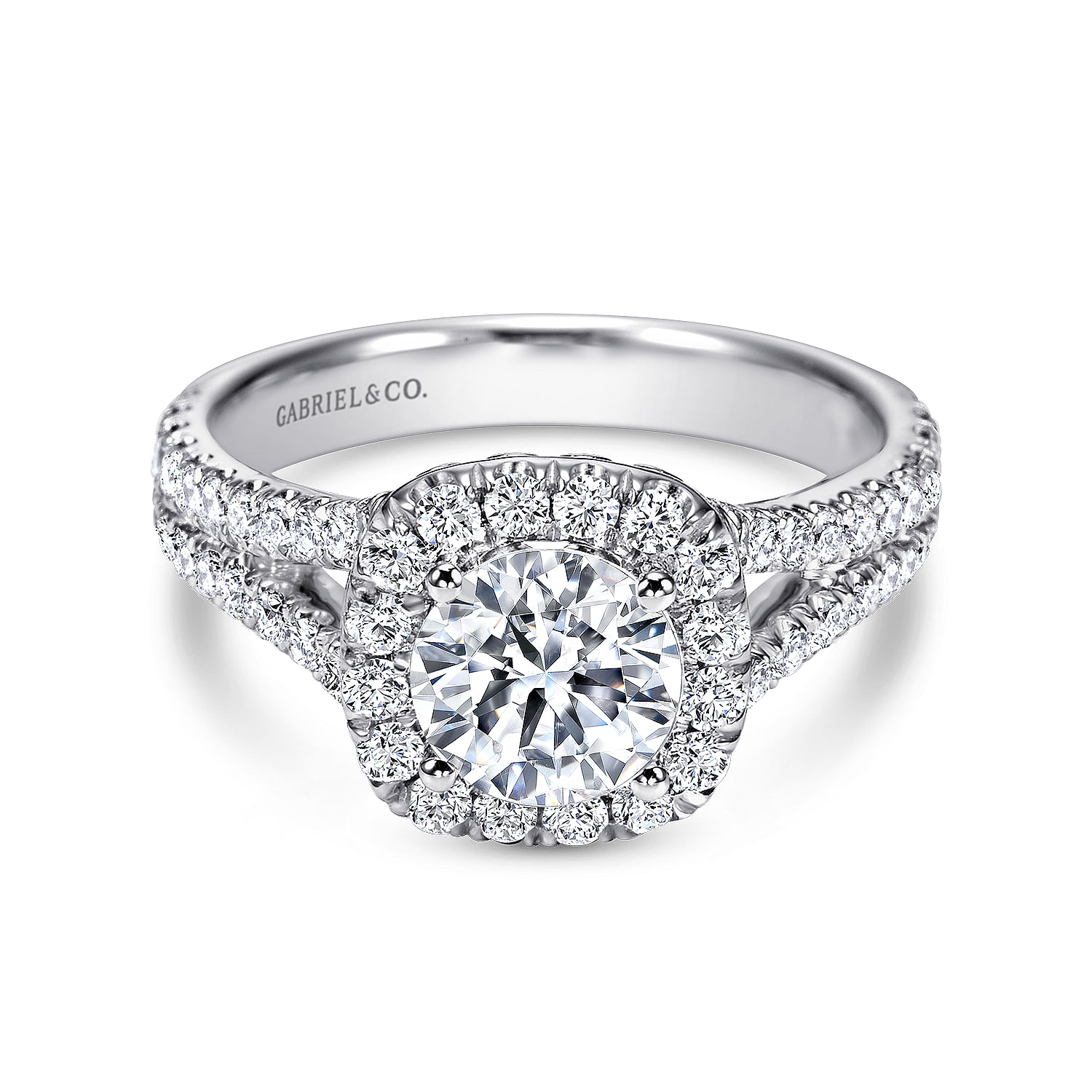 18k White Gold Diamond Halo 18k White Gold Diamond Halo