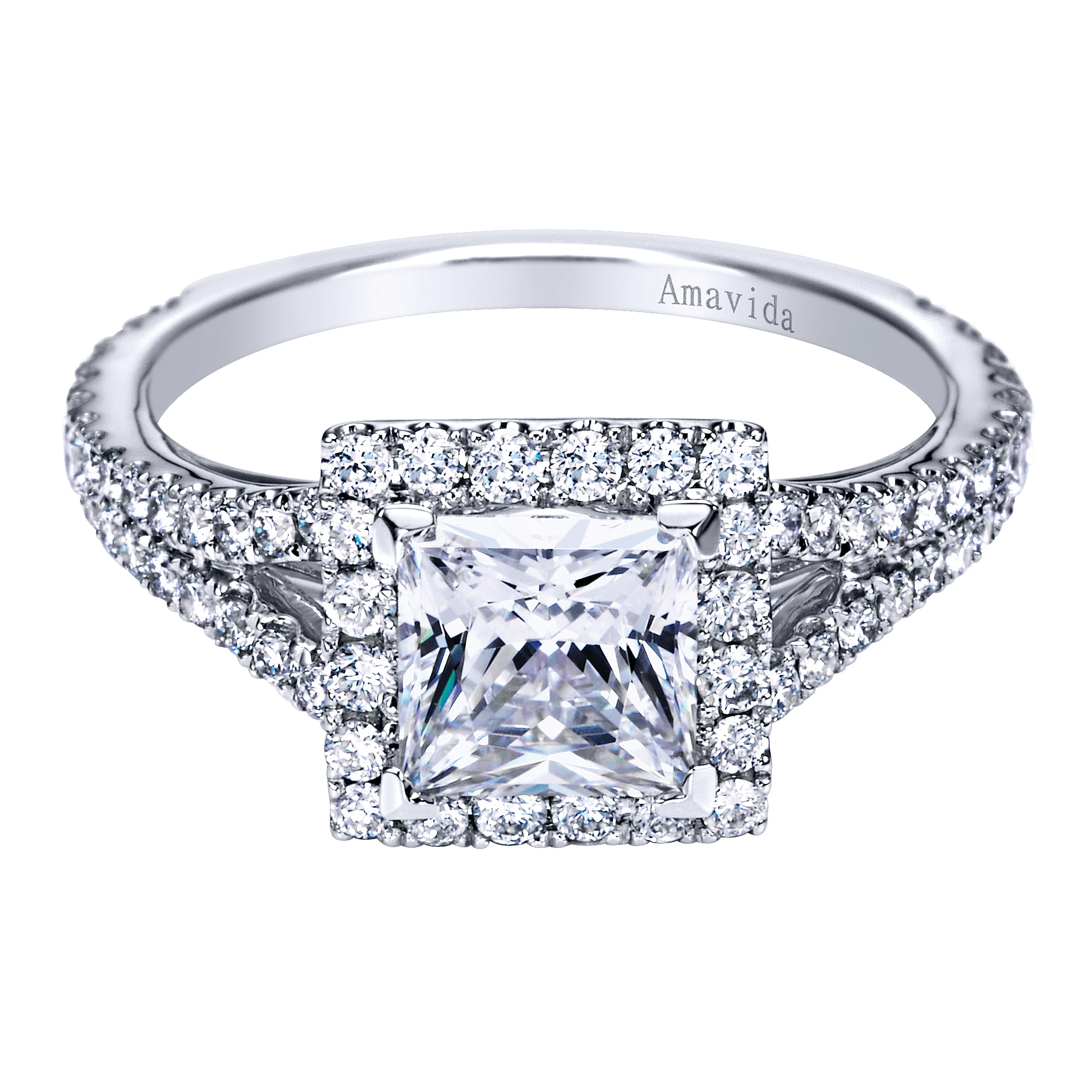 18k White Gold Diamond Halo 18k White Gold Diamond Halo