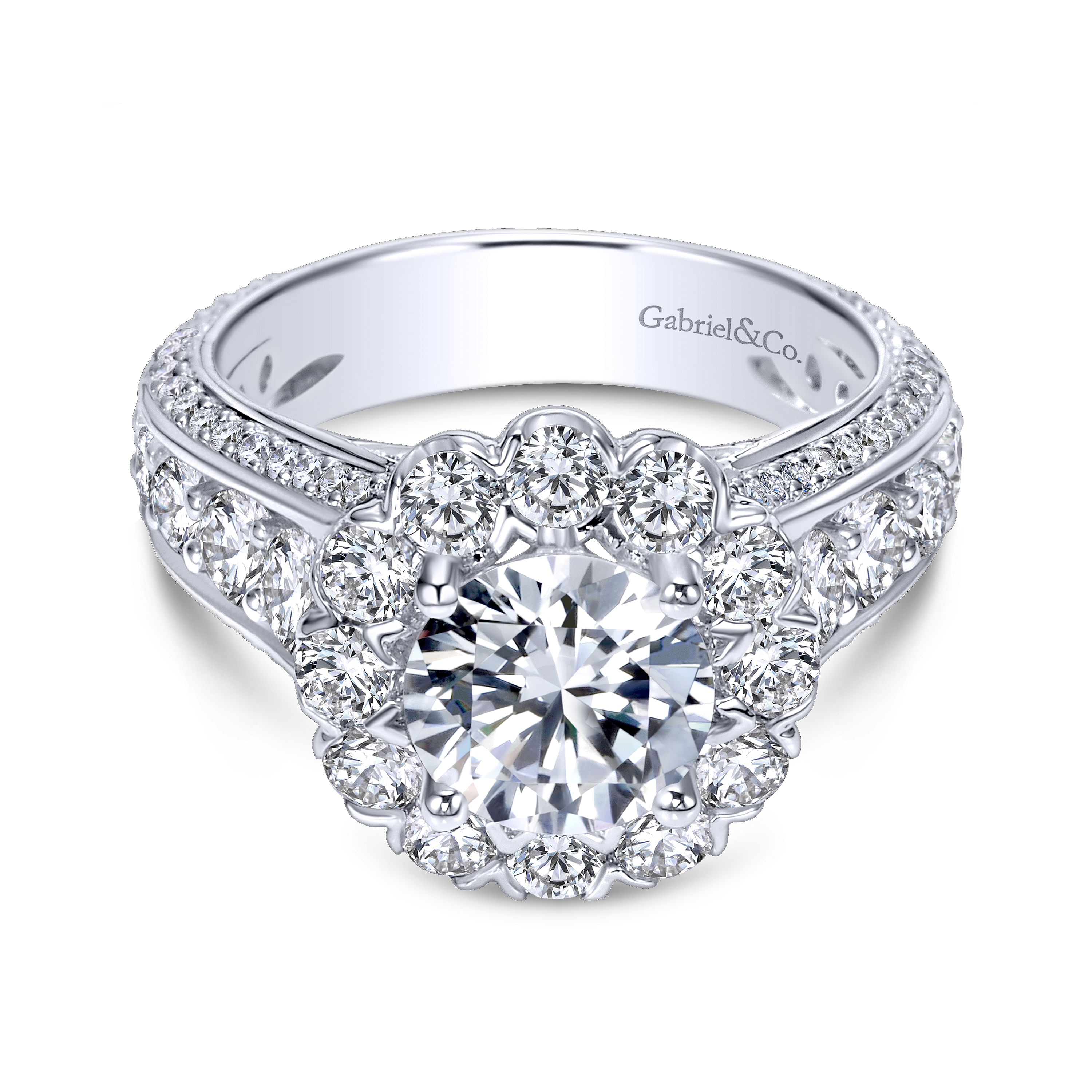 18k White Gold Diamond Halo 18k White Gold Diamond Halo