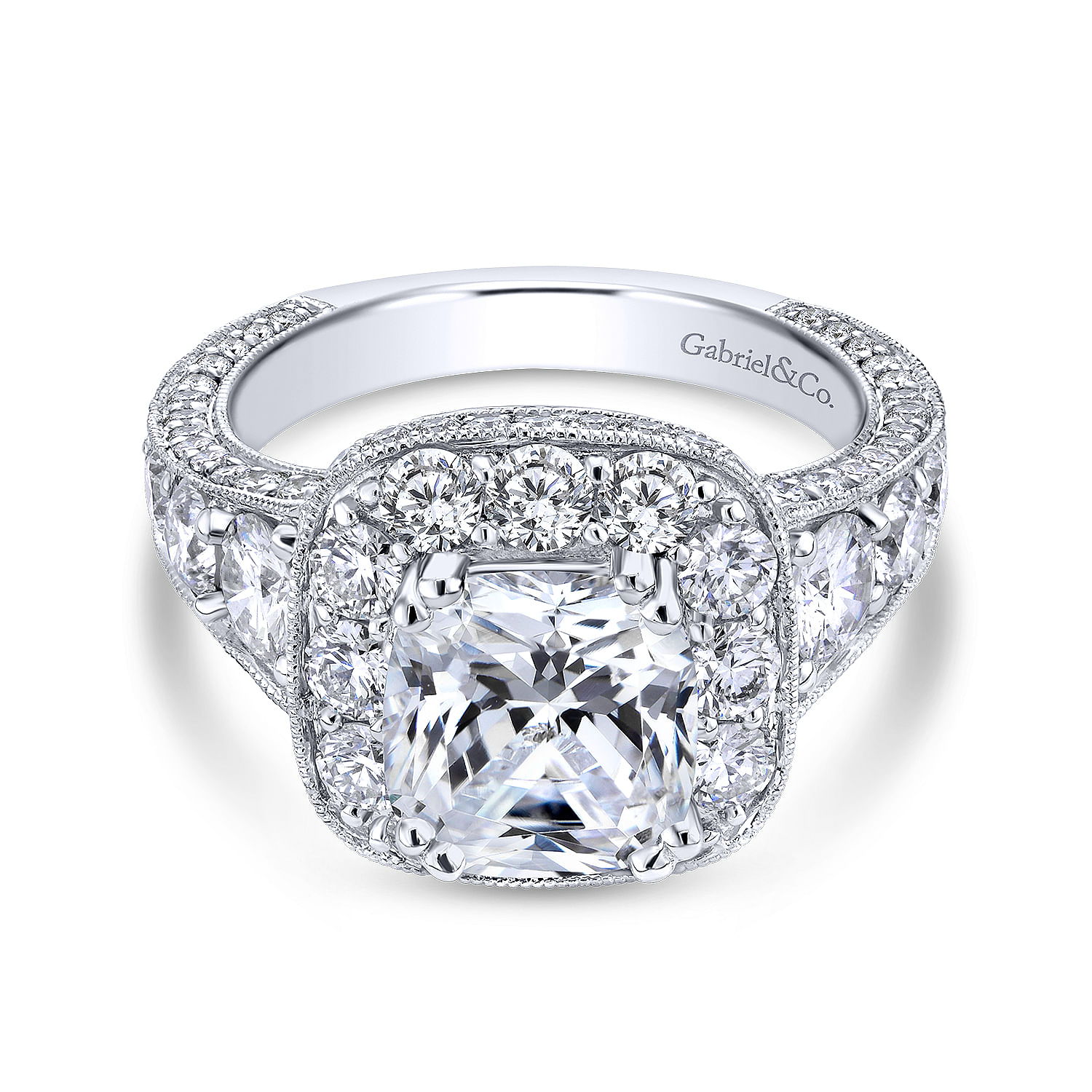 18k White Gold Diamond Halo 18k White Gold Diamond Halo