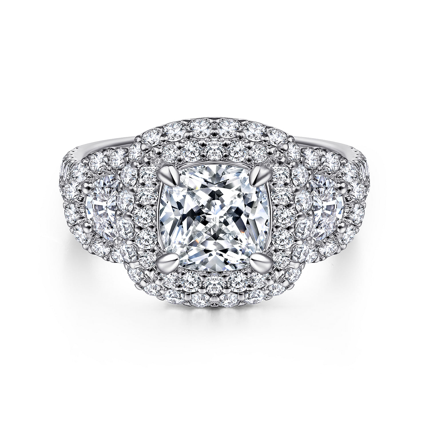 18k White Gold Diamond Halo 18k White Gold Diamond Halo