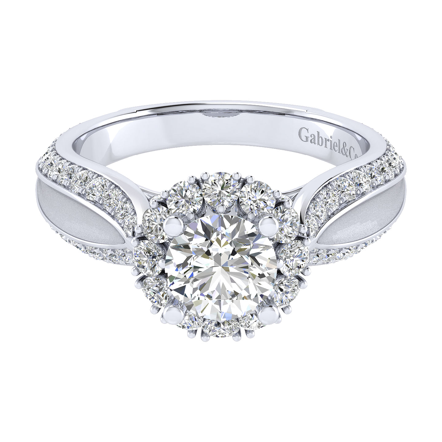 18k White Gold Diamond Halo 18k White Gold Diamond Halo