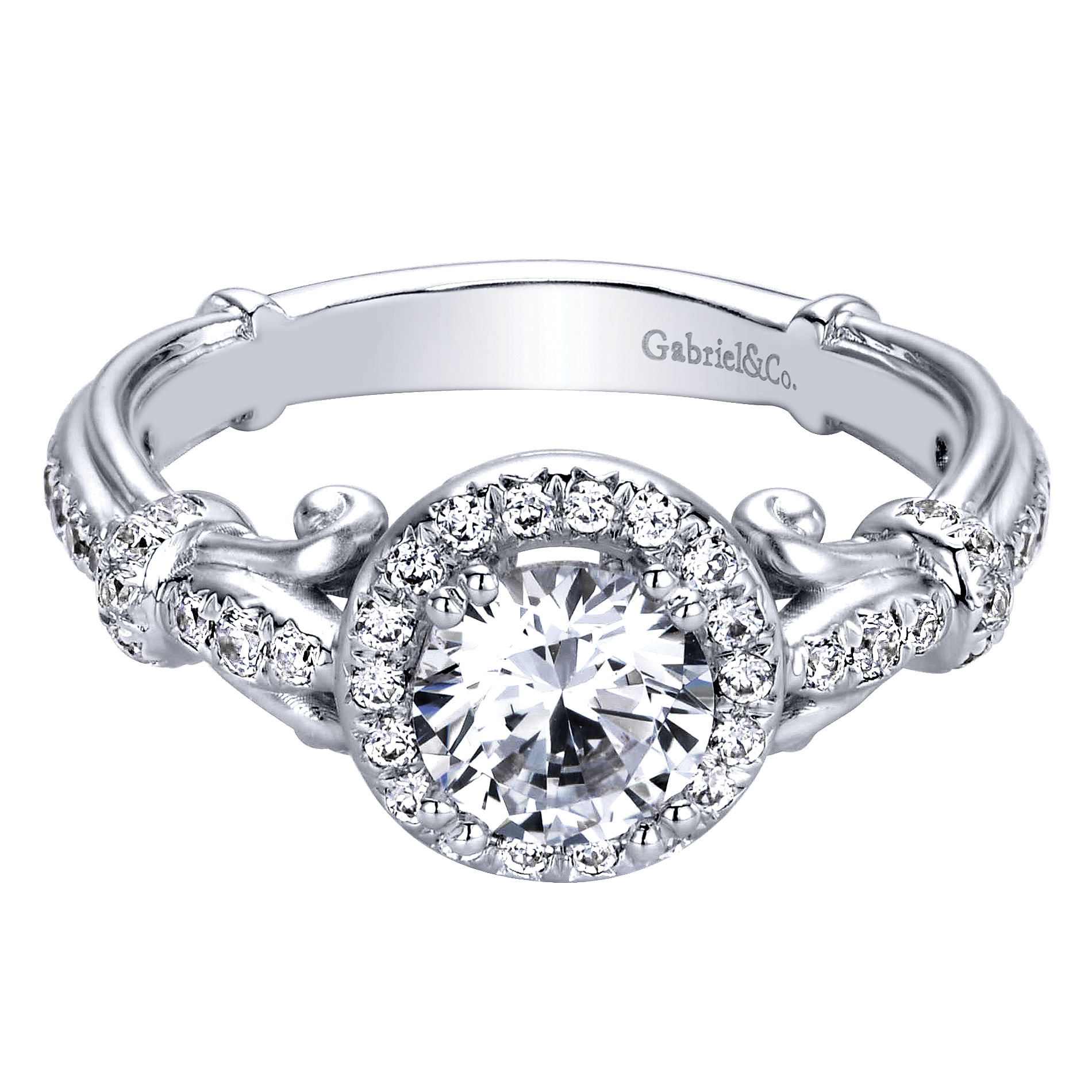 18k White Gold Diamond Halo 18k White Gold Diamond Halo
