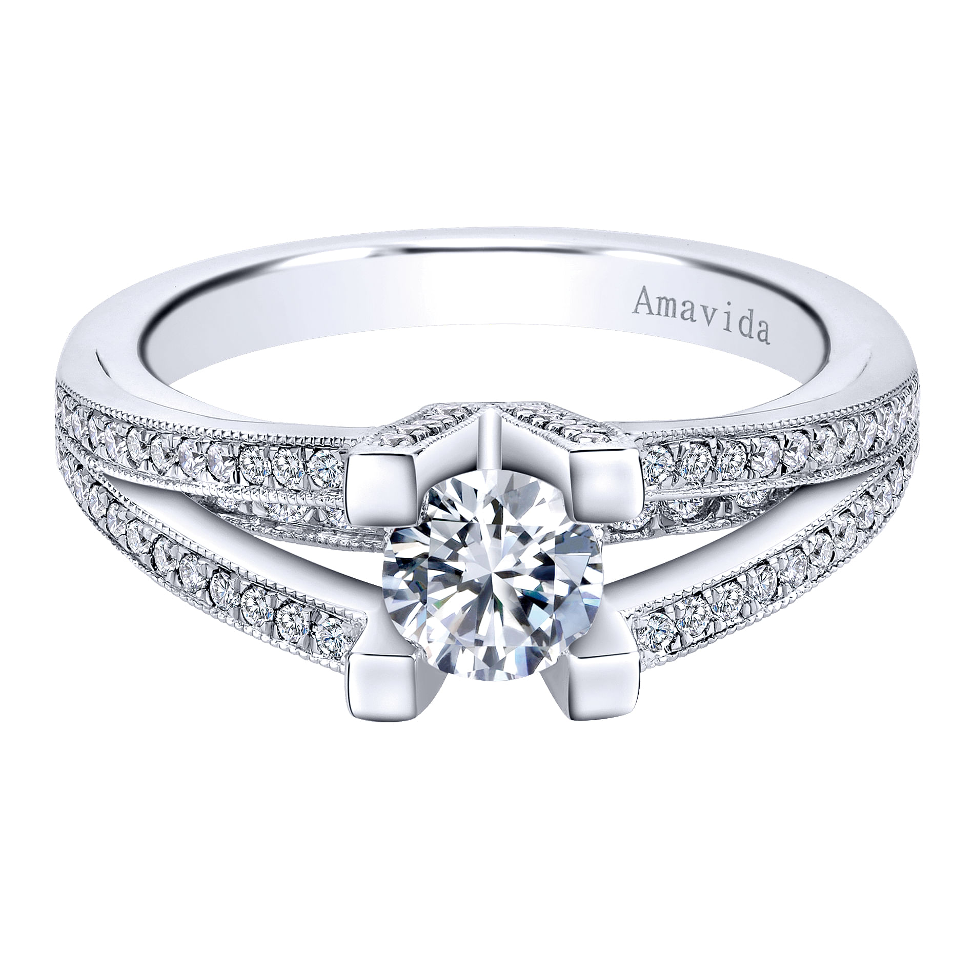 18k White Gold Diamond Halo 18k White Gold Diamond Halo