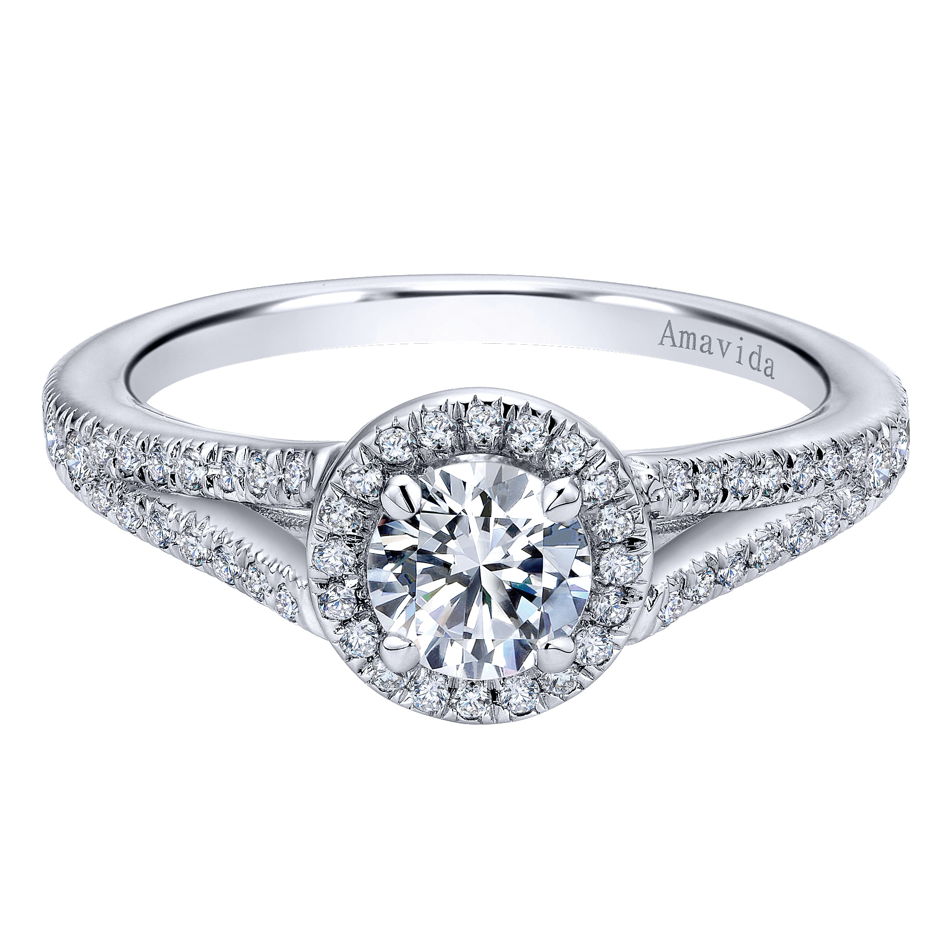 18k White Gold Diamond Halo 18k White Gold Diamond Halo
