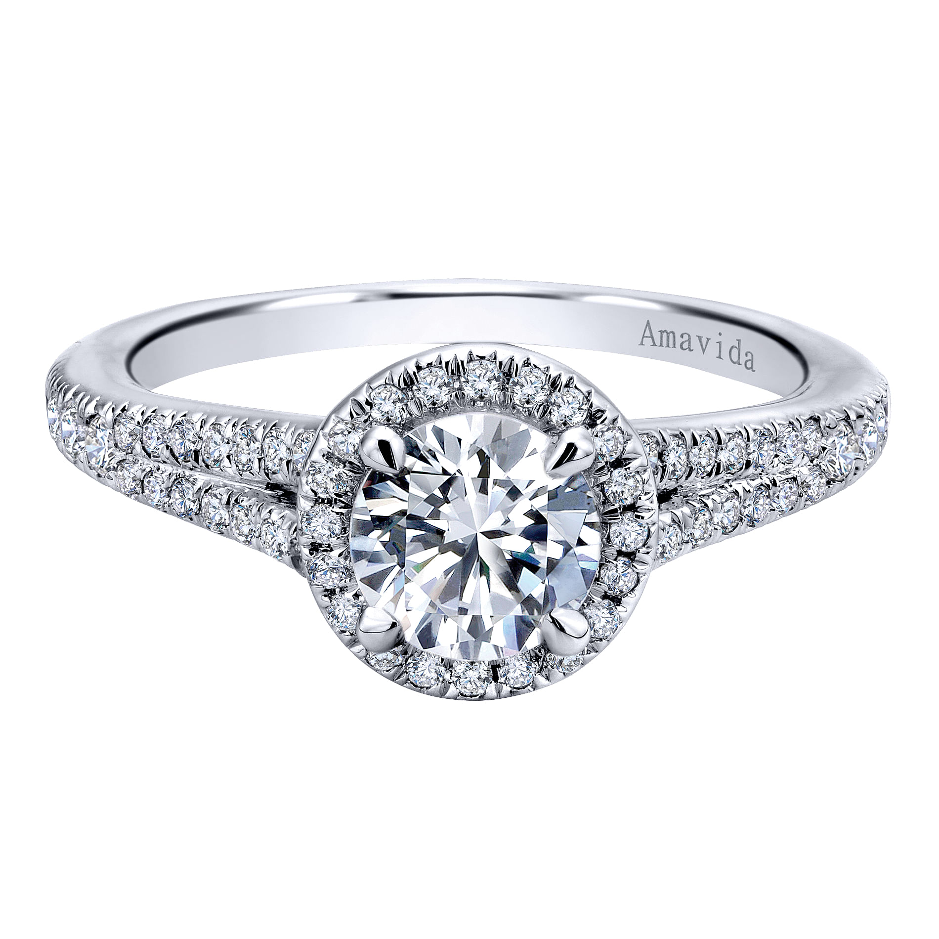 18k White Gold Diamond Halo 18k White Gold Diamond Halo