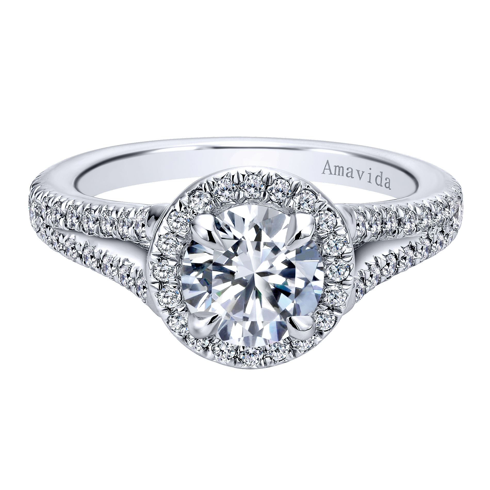 18k White Gold Diamond Halo 18k White Gold Diamond Halo