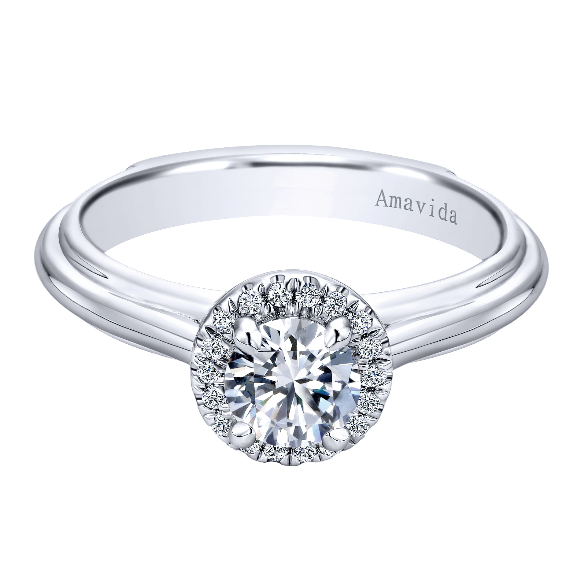 18k White Gold Diamond Halo 18k White Gold Diamond Halo