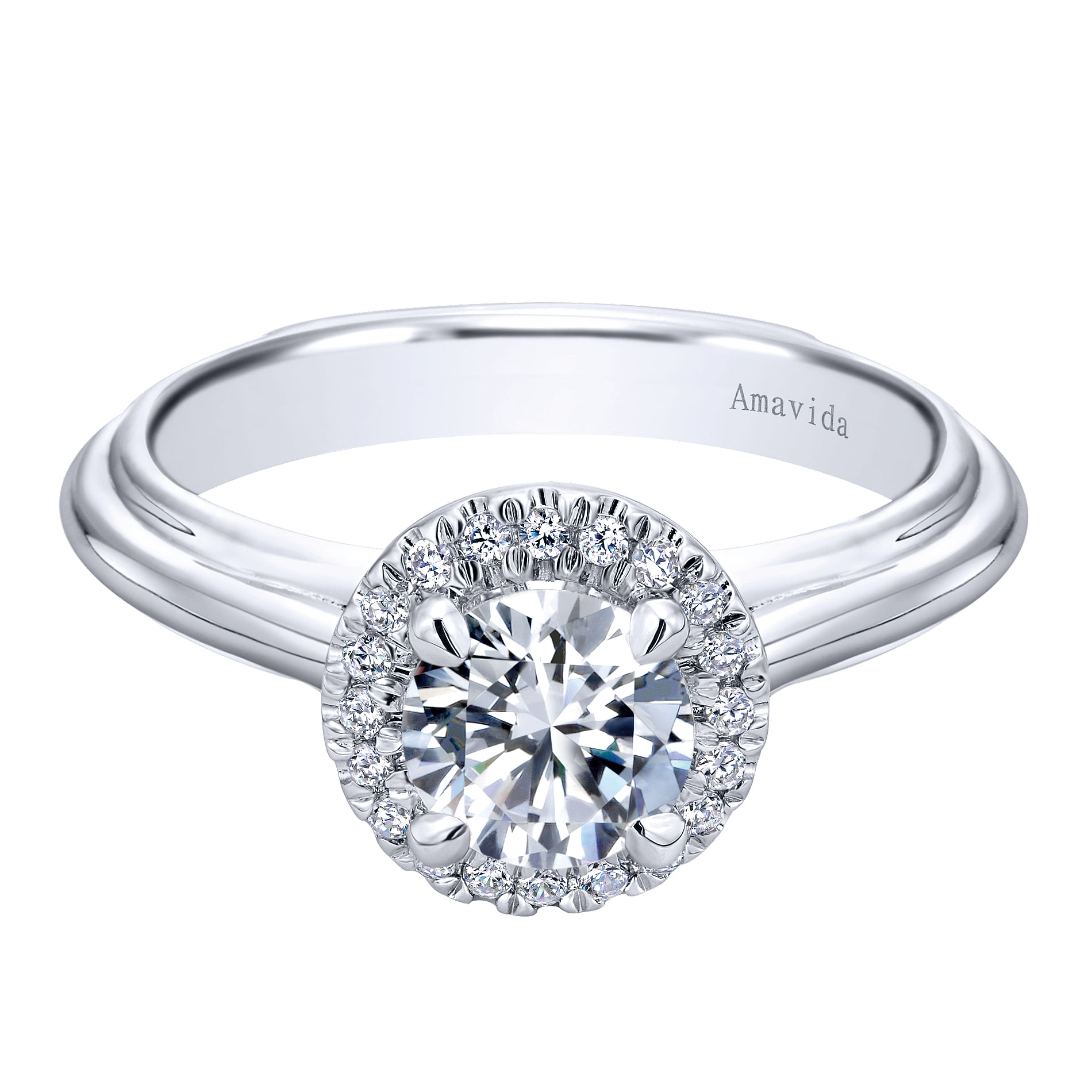18k White Gold Diamond Halo 18k White Gold Diamond Halo