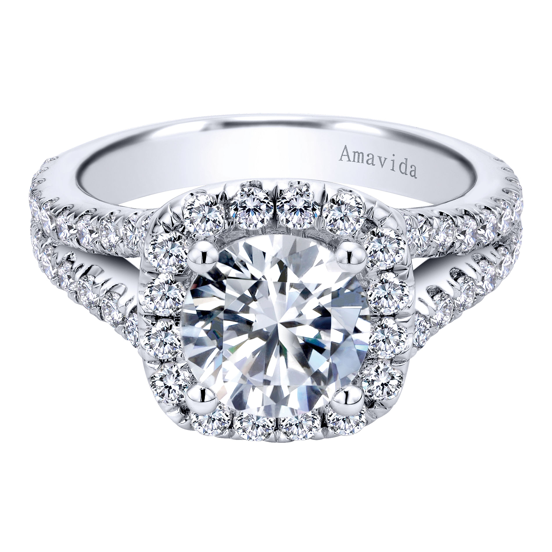 18k White Gold Diamond Halo 18k White Gold Diamond Halo