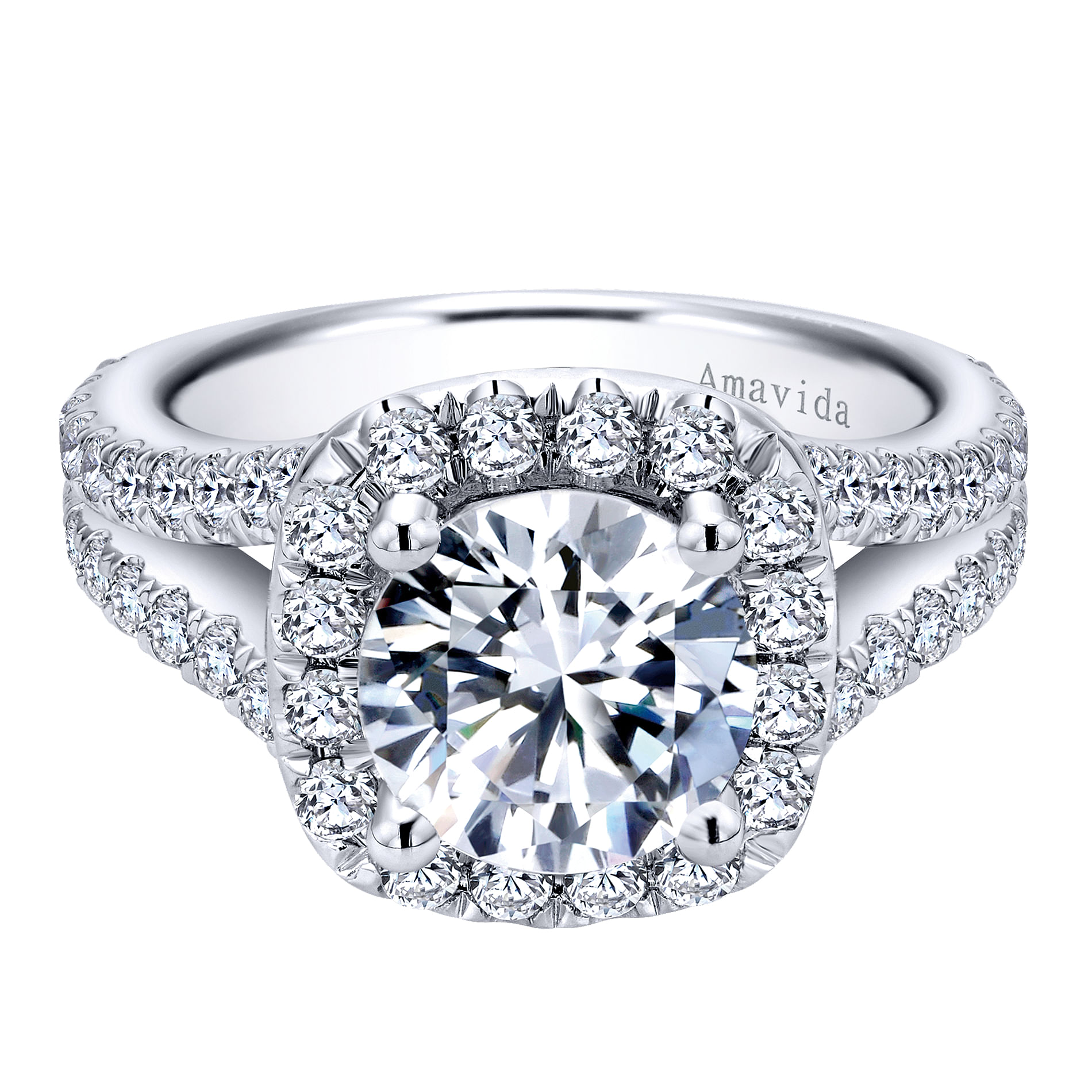 18k White Gold Diamond Halo 18k White Gold Diamond Halo