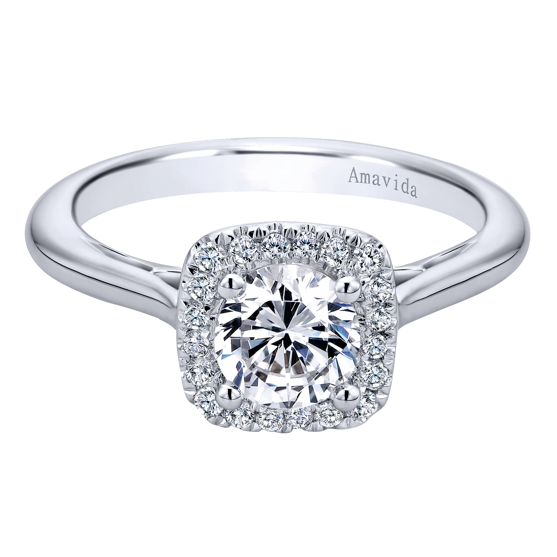 18k White Gold Diamond Halo 18k White Gold Diamond Halo