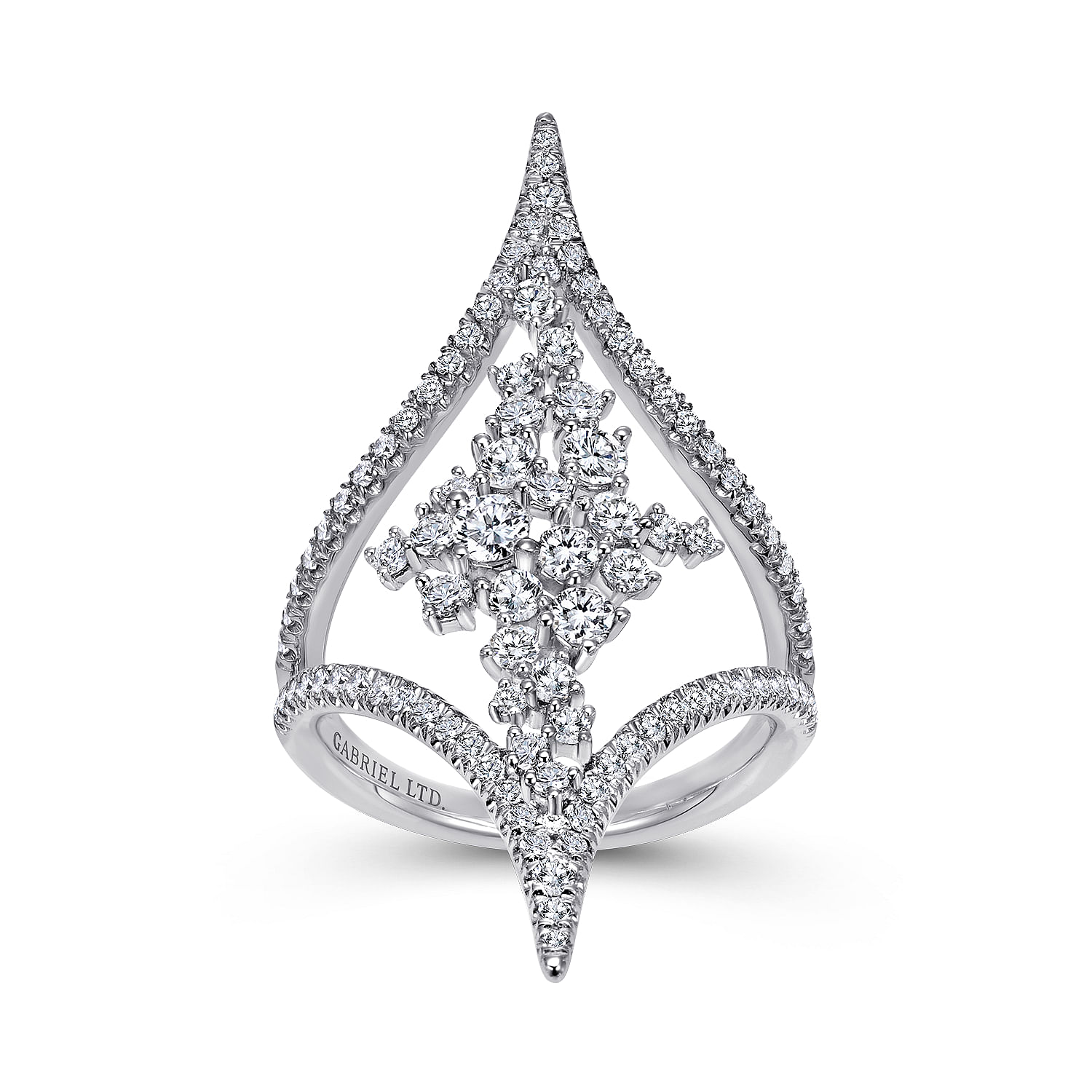 18k White Gold Diamond Statement Ladies 18k White Gold Diamond Statement Ladies