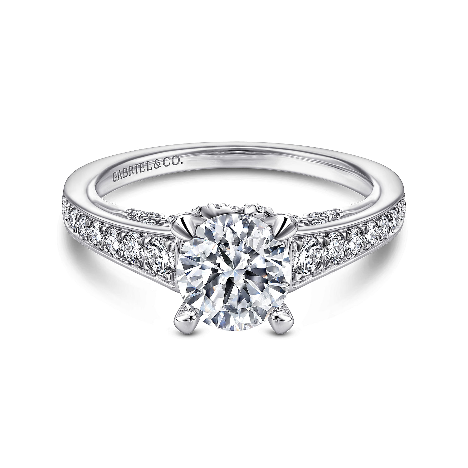 18k White Gold Diamond Straight 18k White Gold Diamond Straight