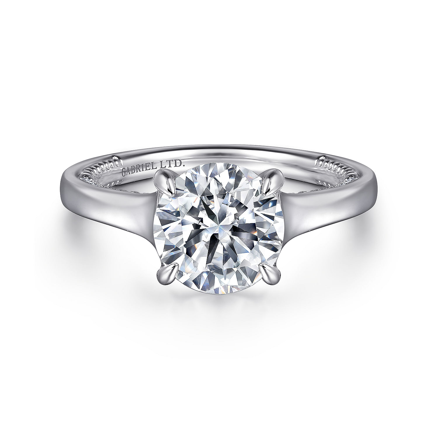 18k White Gold Diamond Straight 18k White Gold Diamond Straight