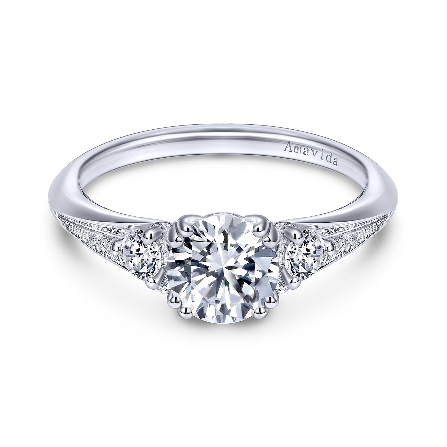 18k White Gold Diamond Straight 18k White Gold Diamond Straight