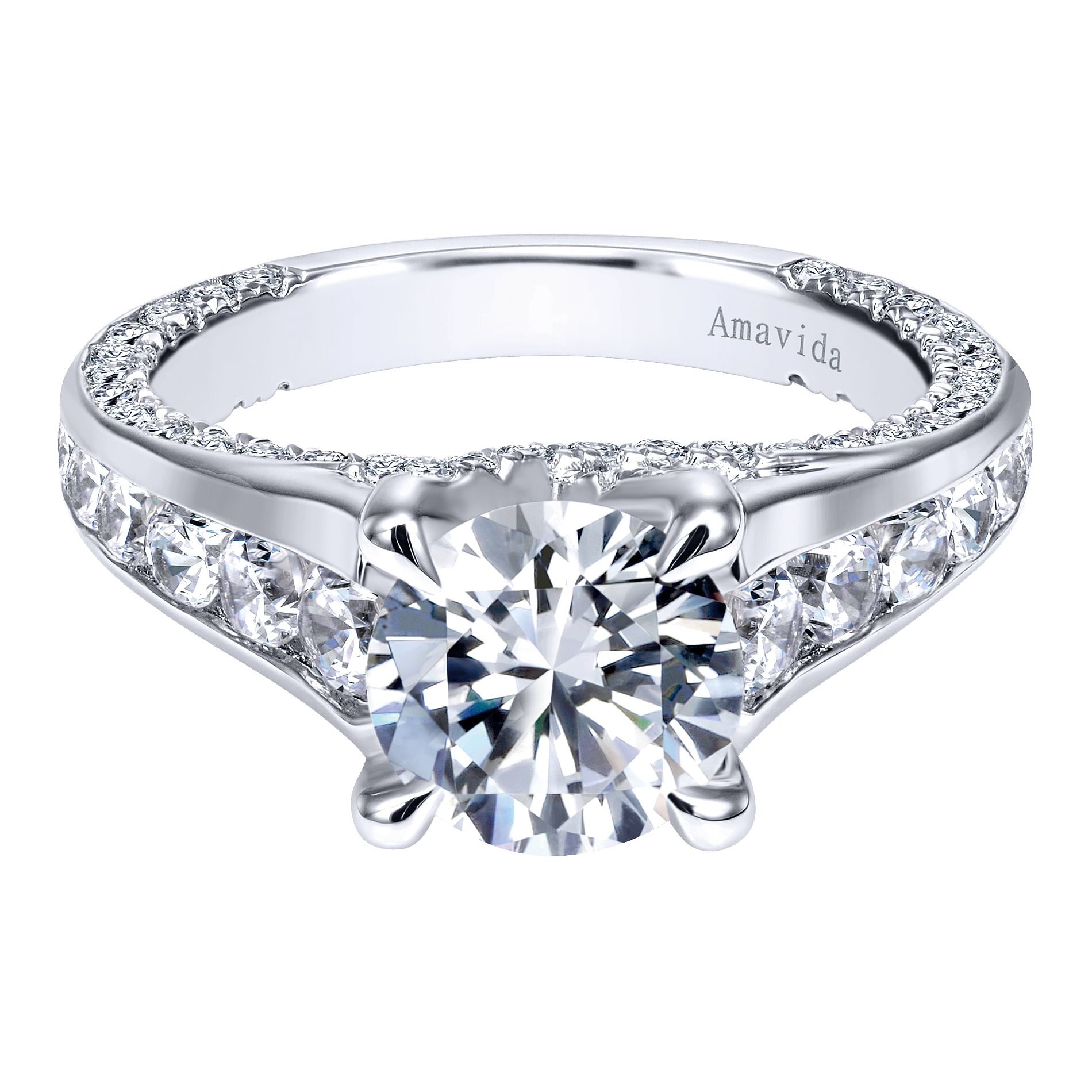 18k White Gold Diamond Straight 18k White Gold Diamond Straight