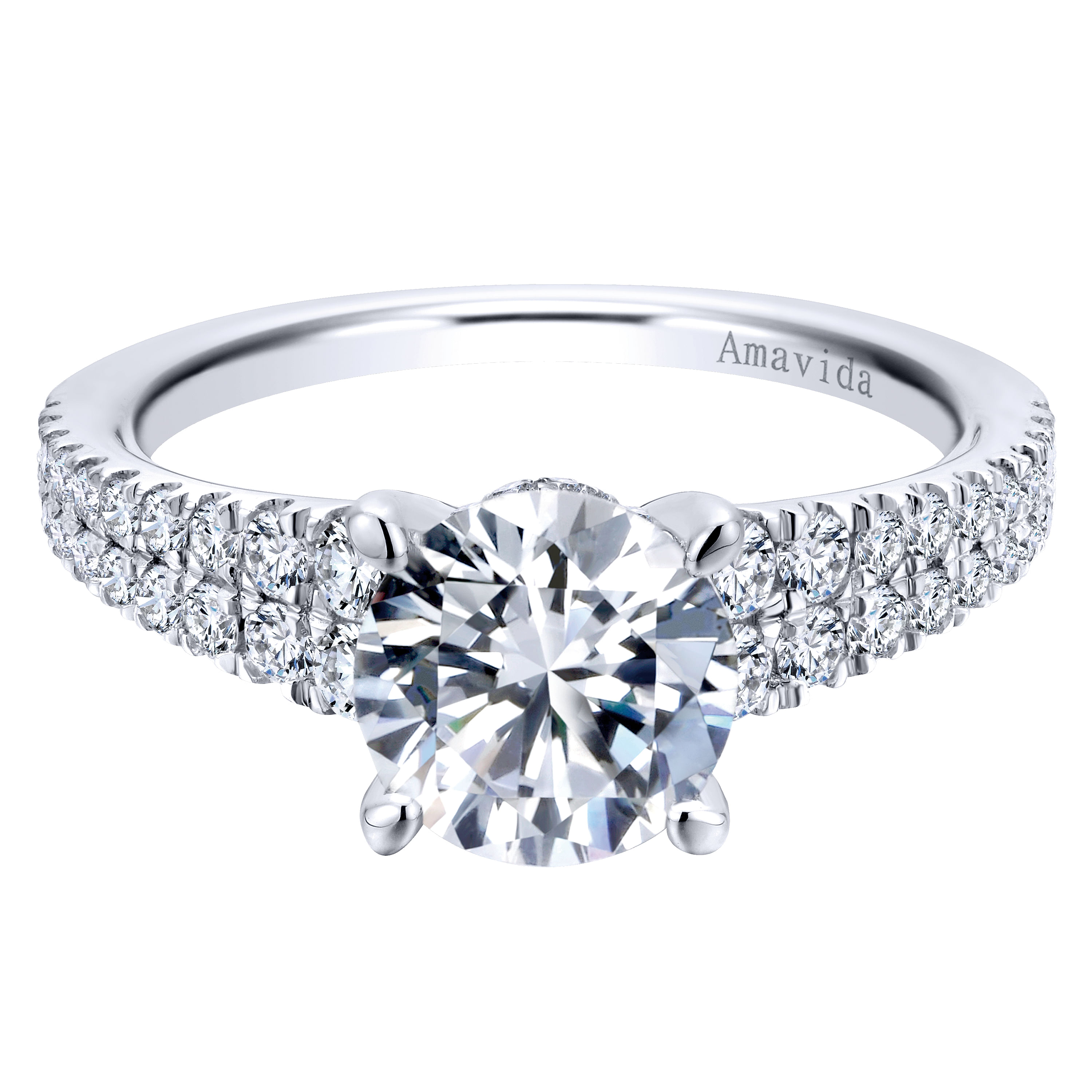 18k White Gold Diamond Straight 18k White Gold Diamond Straight