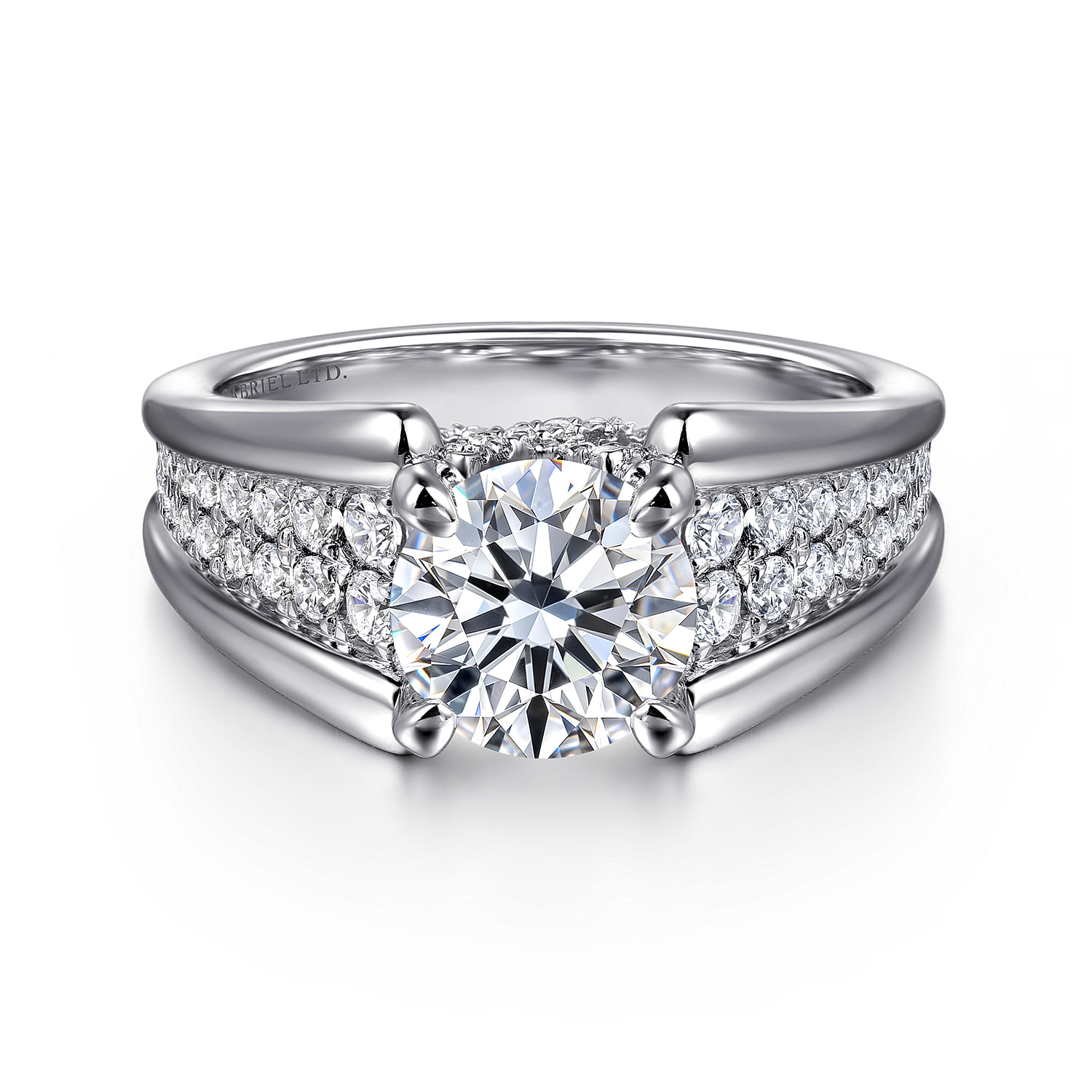 18k White Gold Diamond Straight 18k White Gold Diamond Straight