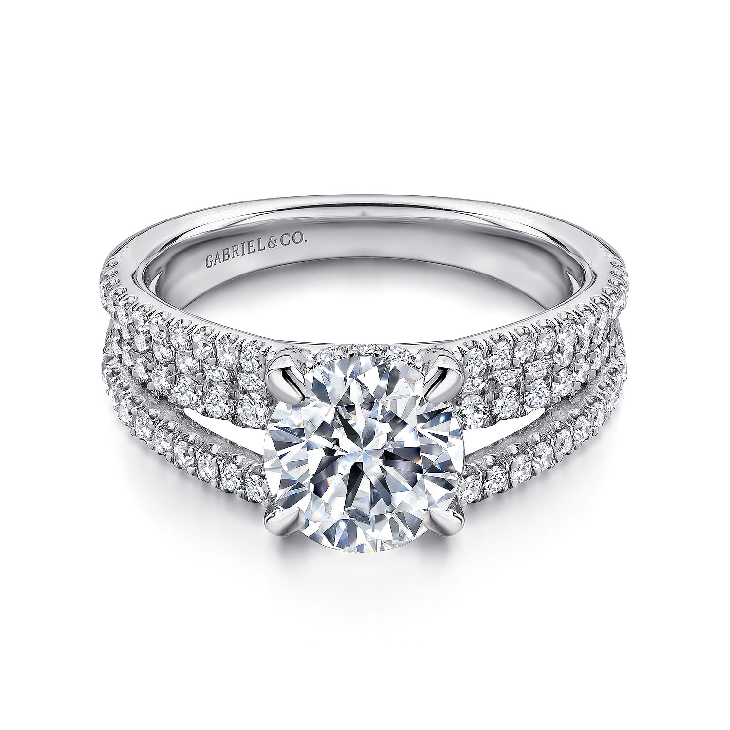 18k White Gold Diamond Straight 18k White Gold Diamond Straight