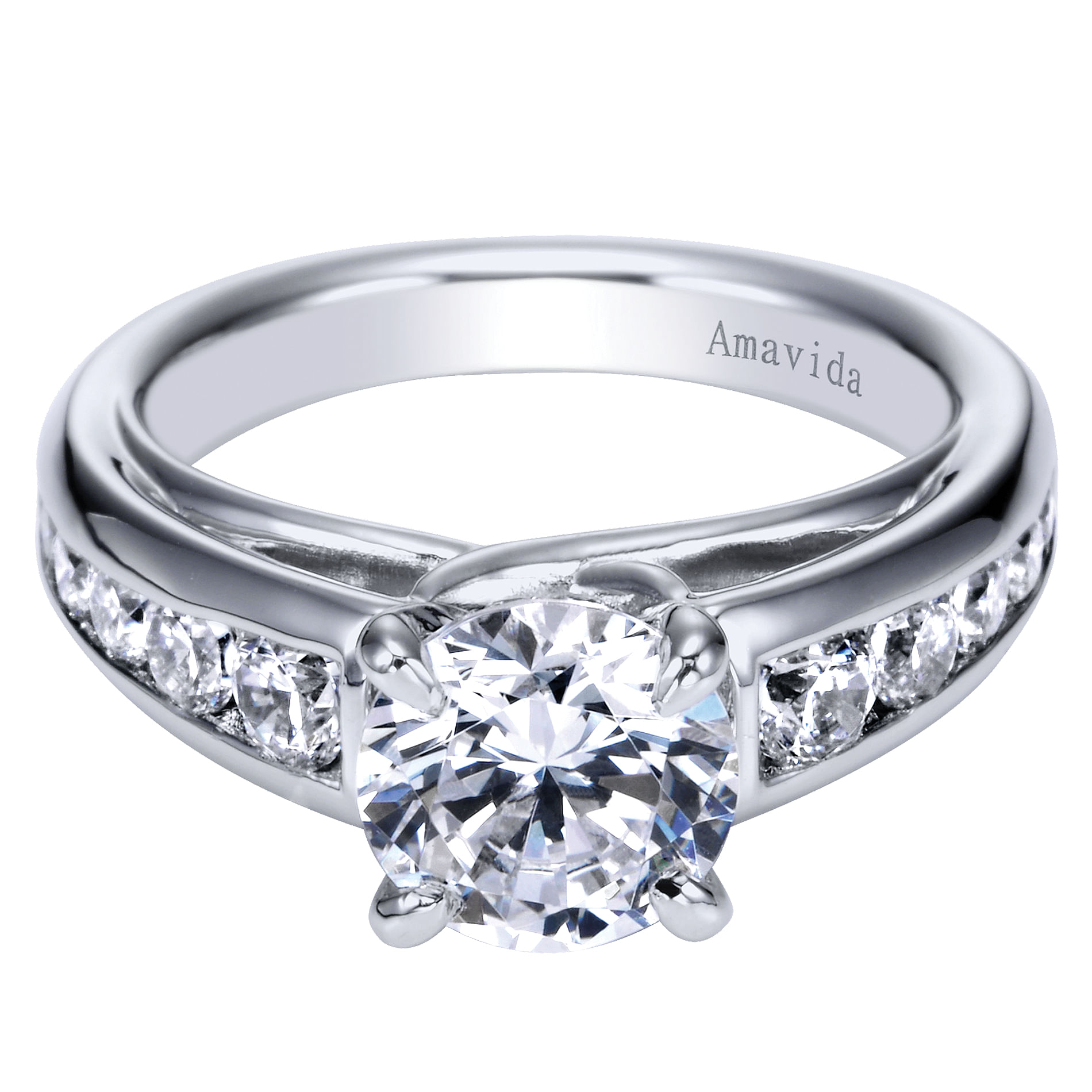 18k White Gold Diamond Straight 18k White Gold Diamond Straight