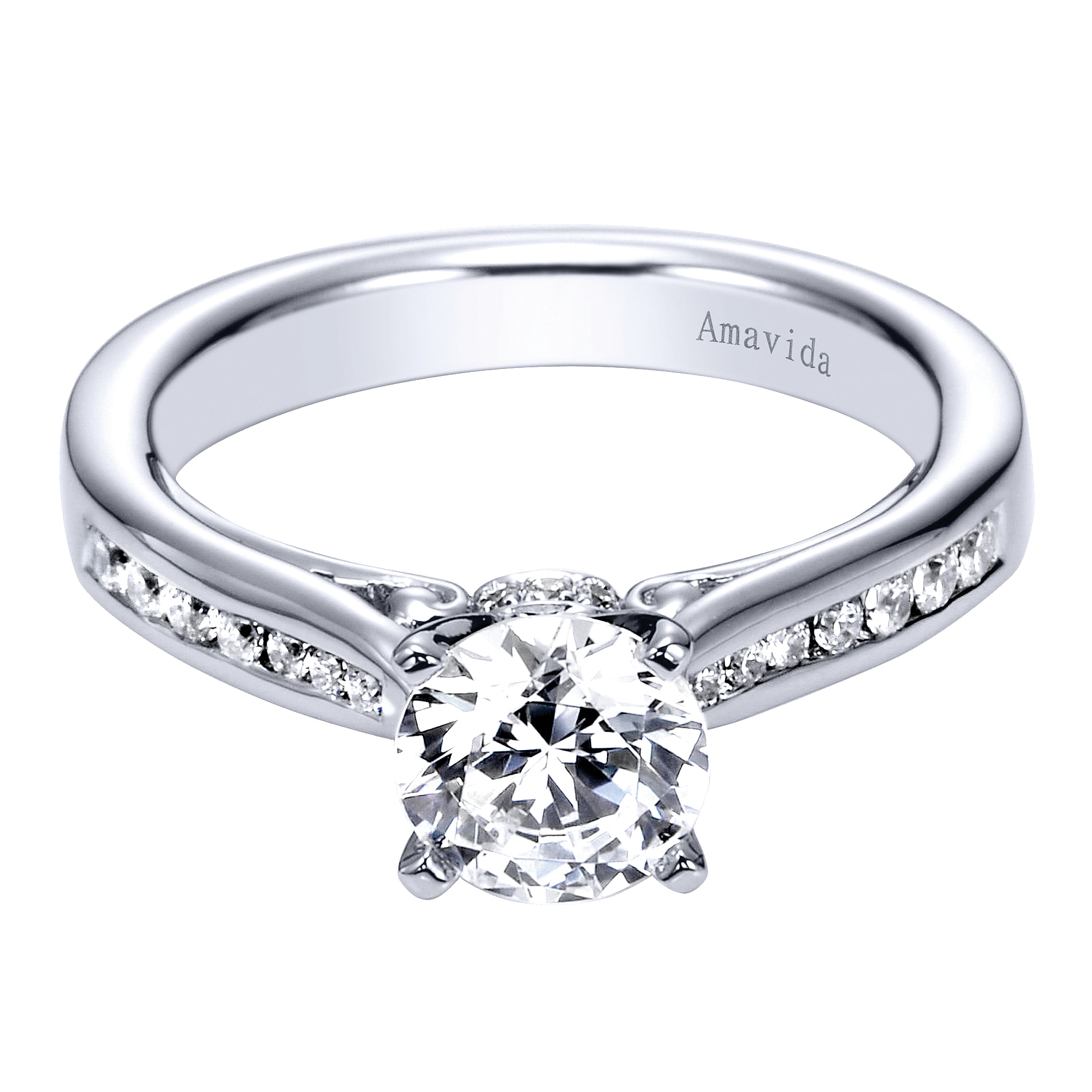 18k White Gold Diamond Straight 18k White Gold Diamond Straight