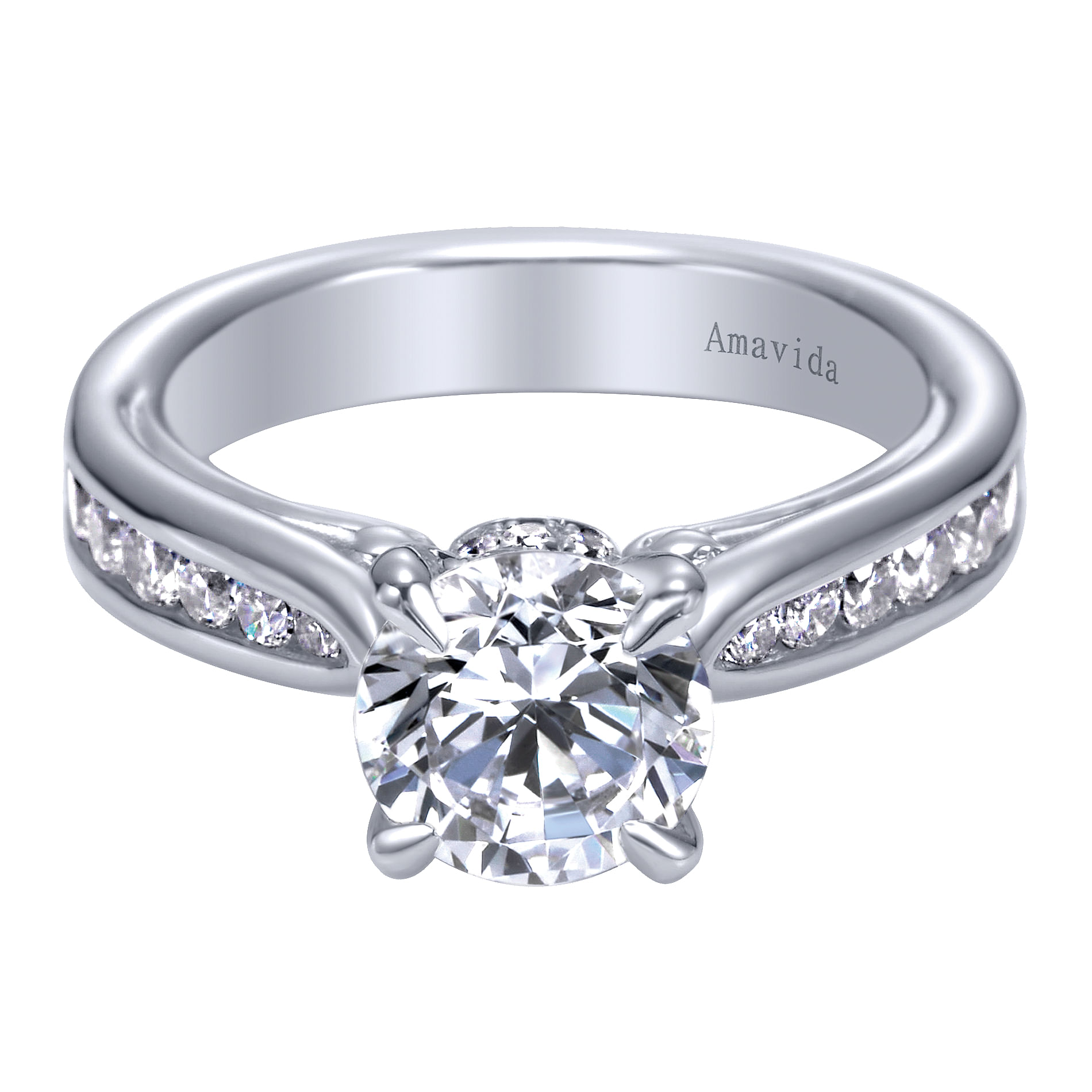 18k White Gold Diamond Straight 18k White Gold Diamond Straight