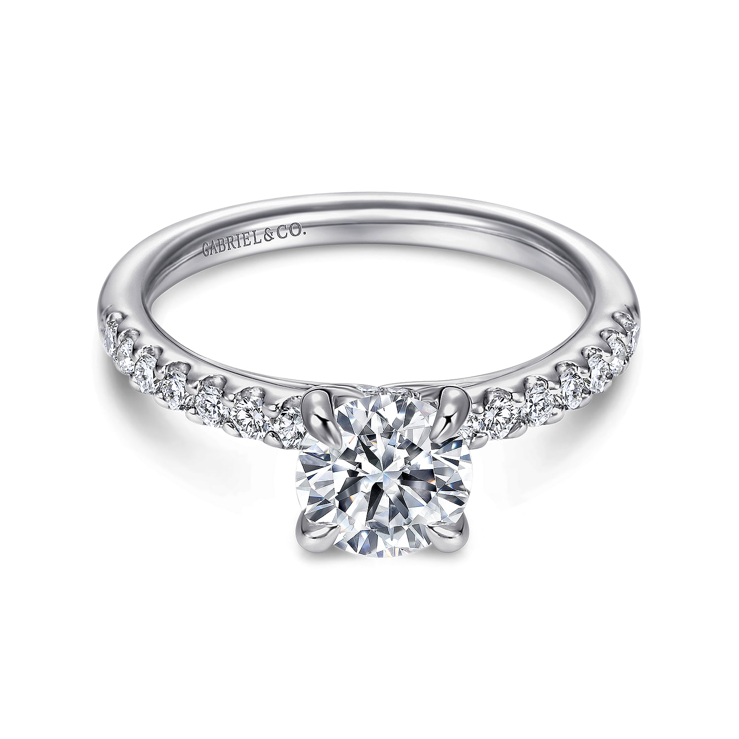 18k White Gold Diamond Straight 18k White Gold Diamond Straight