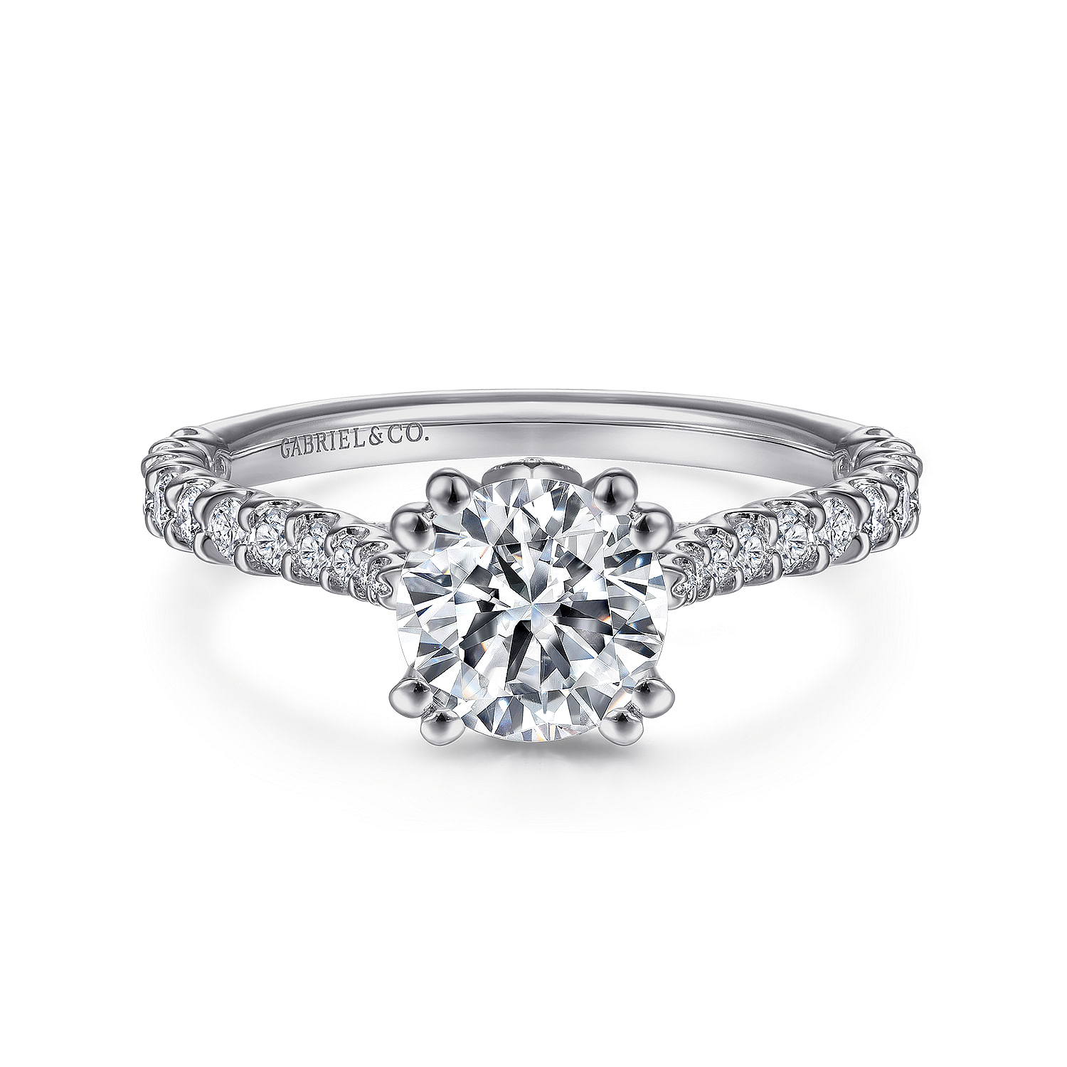 18k White Gold Diamond Straight 18k White Gold Diamond Straight