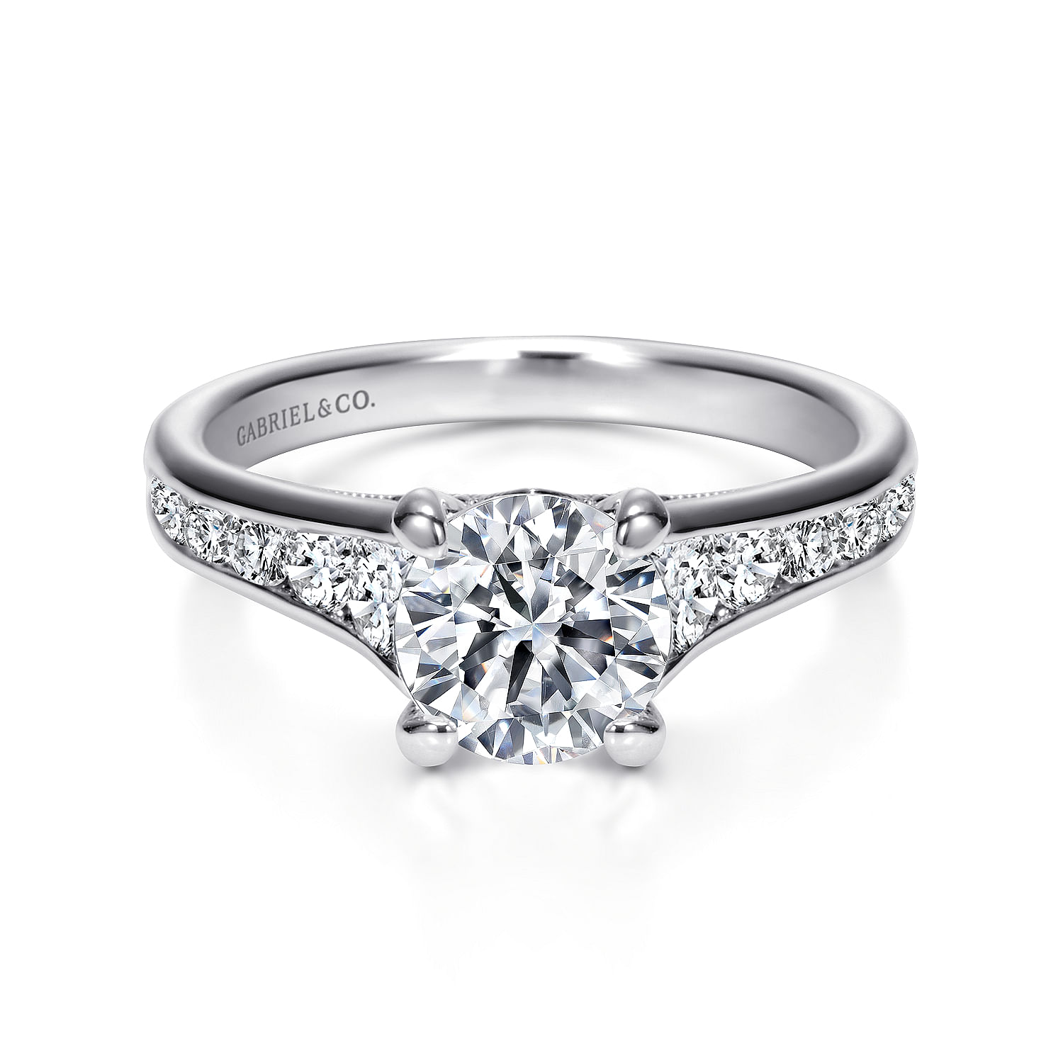 18k White Gold Diamond Straight 18k White Gold Diamond Straight