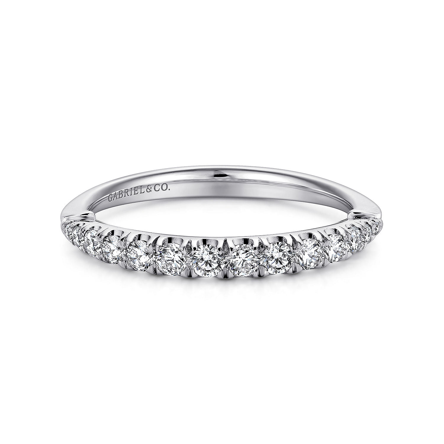 18k White Gold Diamond Straight 18k White Gold Diamond Straight