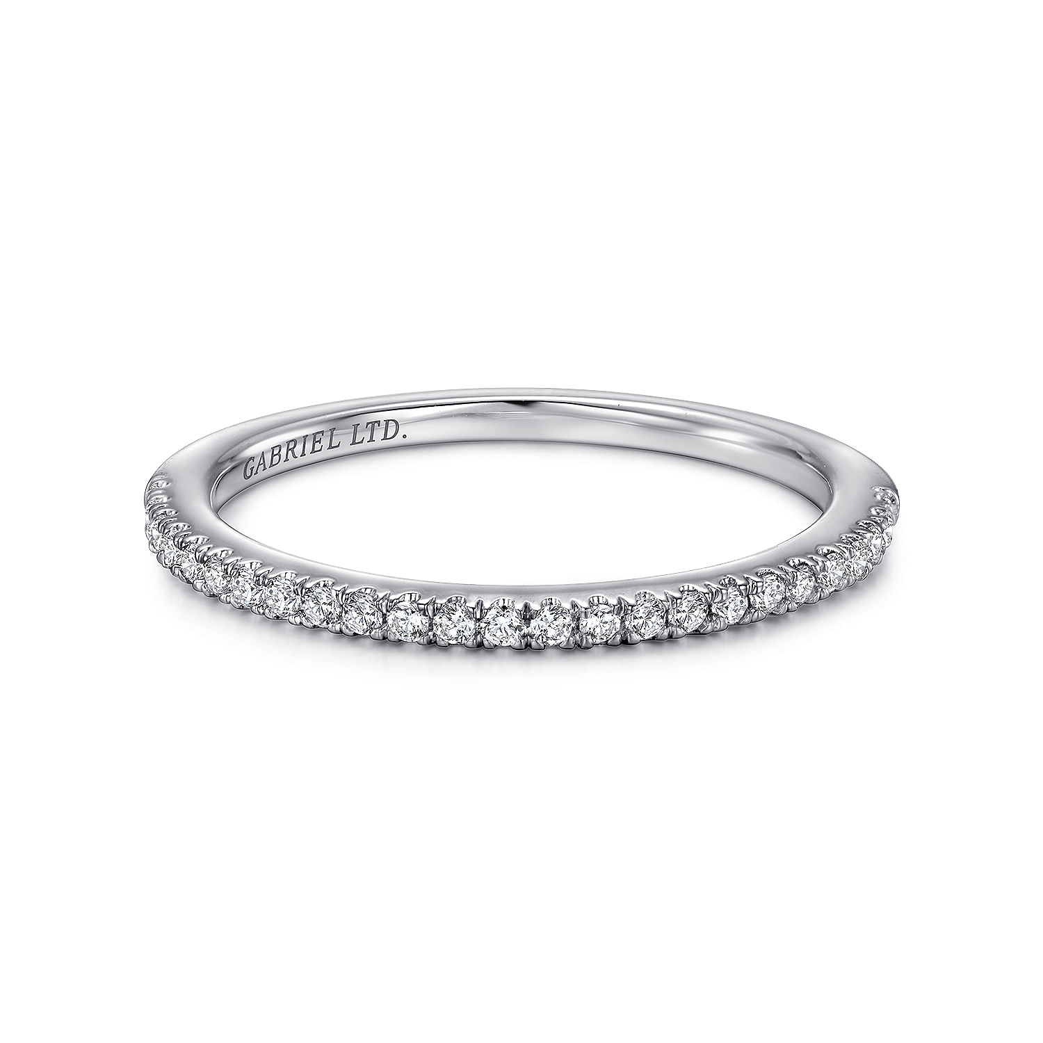 18k White Gold Diamond Straight 18k White Gold Diamond Straight