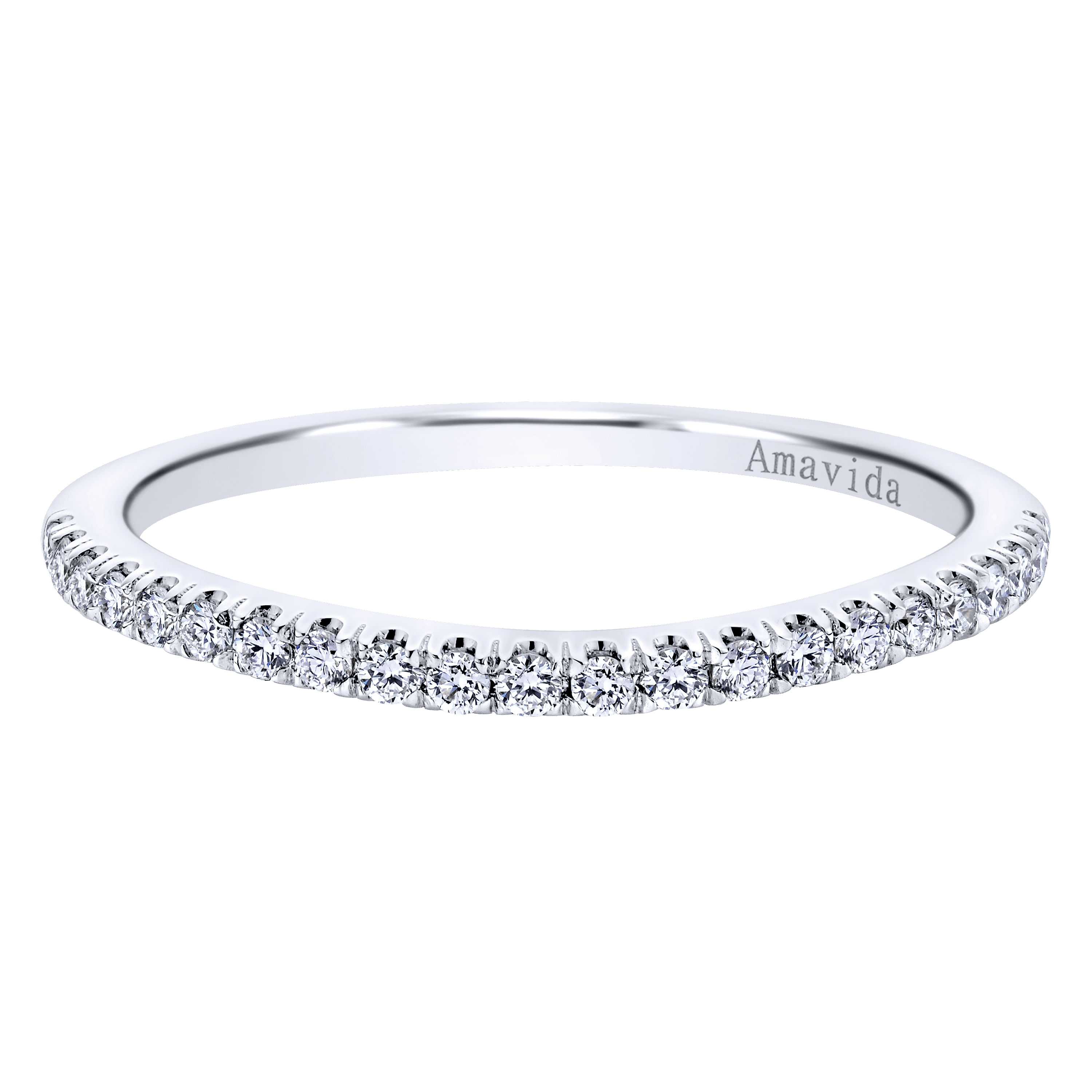 18k White Gold Diamond Straight 18k White Gold Diamond Straight
