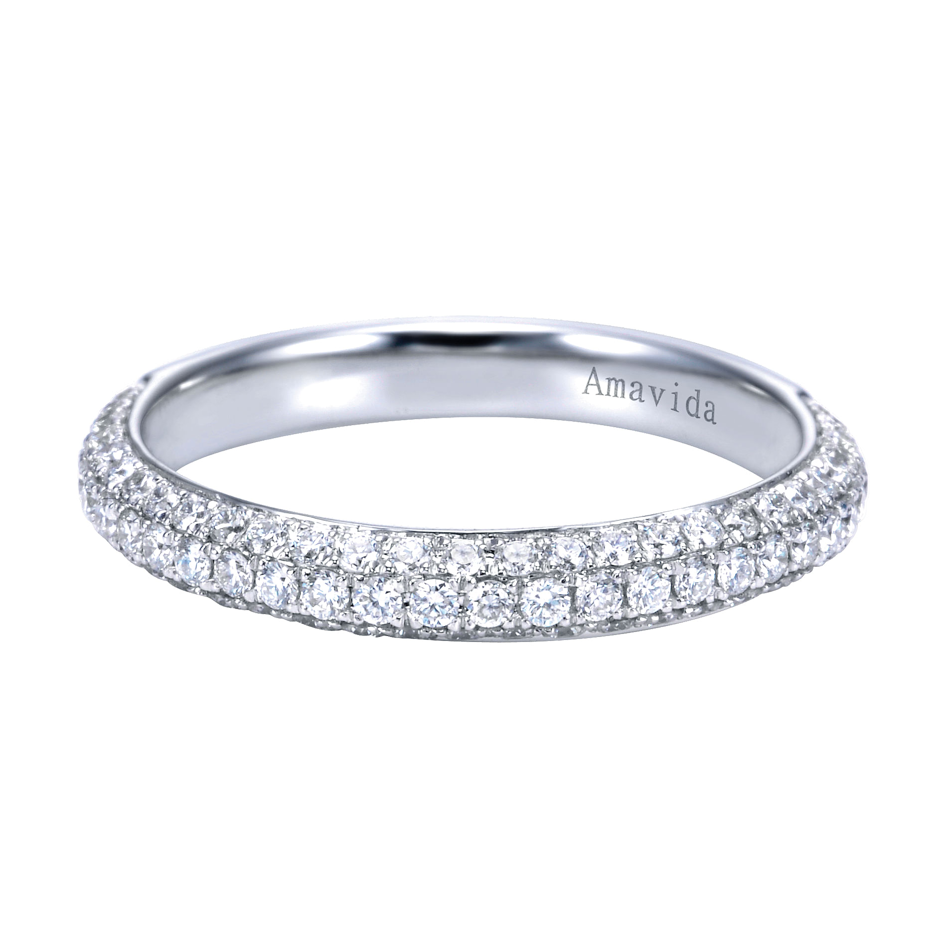 18k White Gold Diamond Straight 18k White Gold Diamond Straight