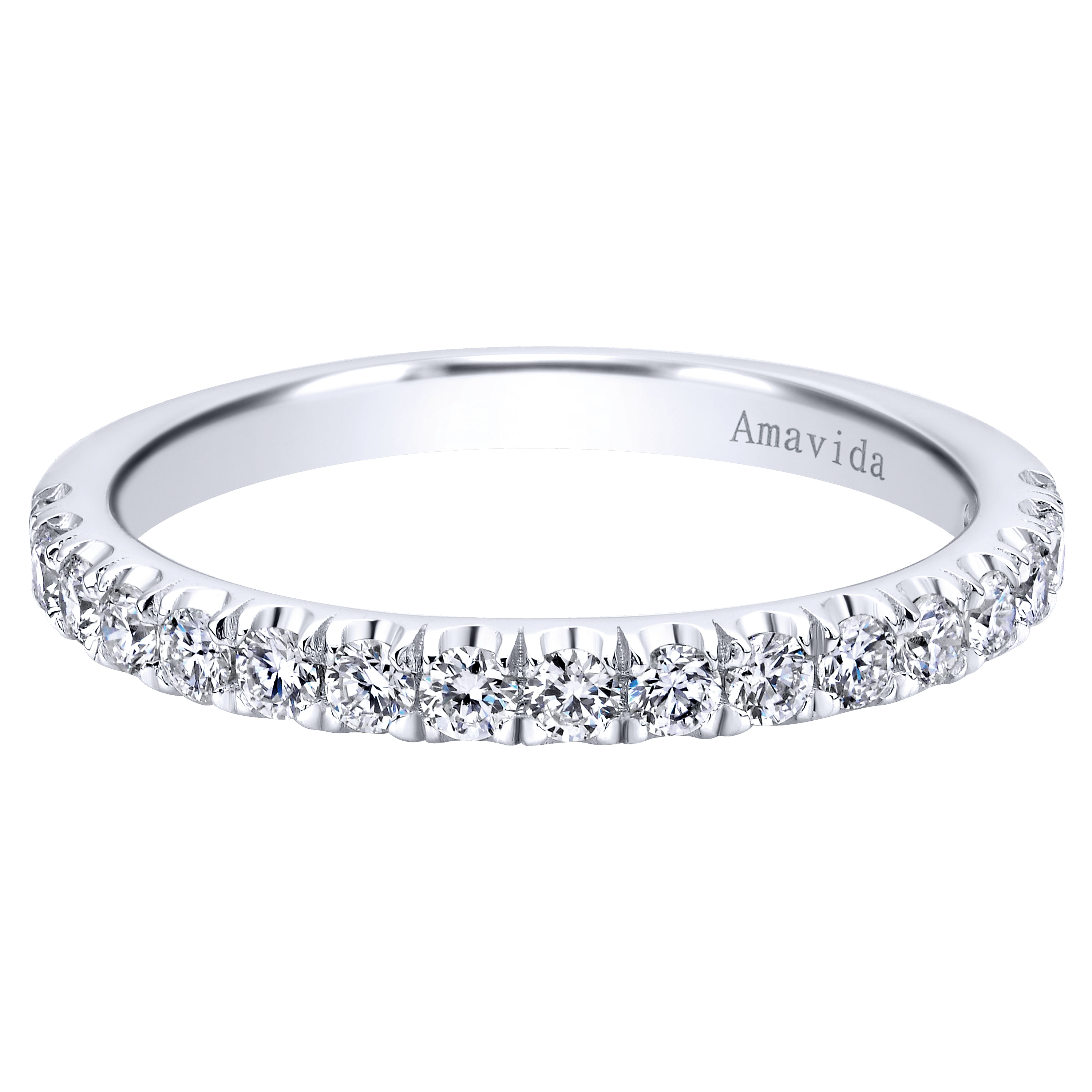 18k White Gold Diamond Straight 18k White Gold Diamond Straight