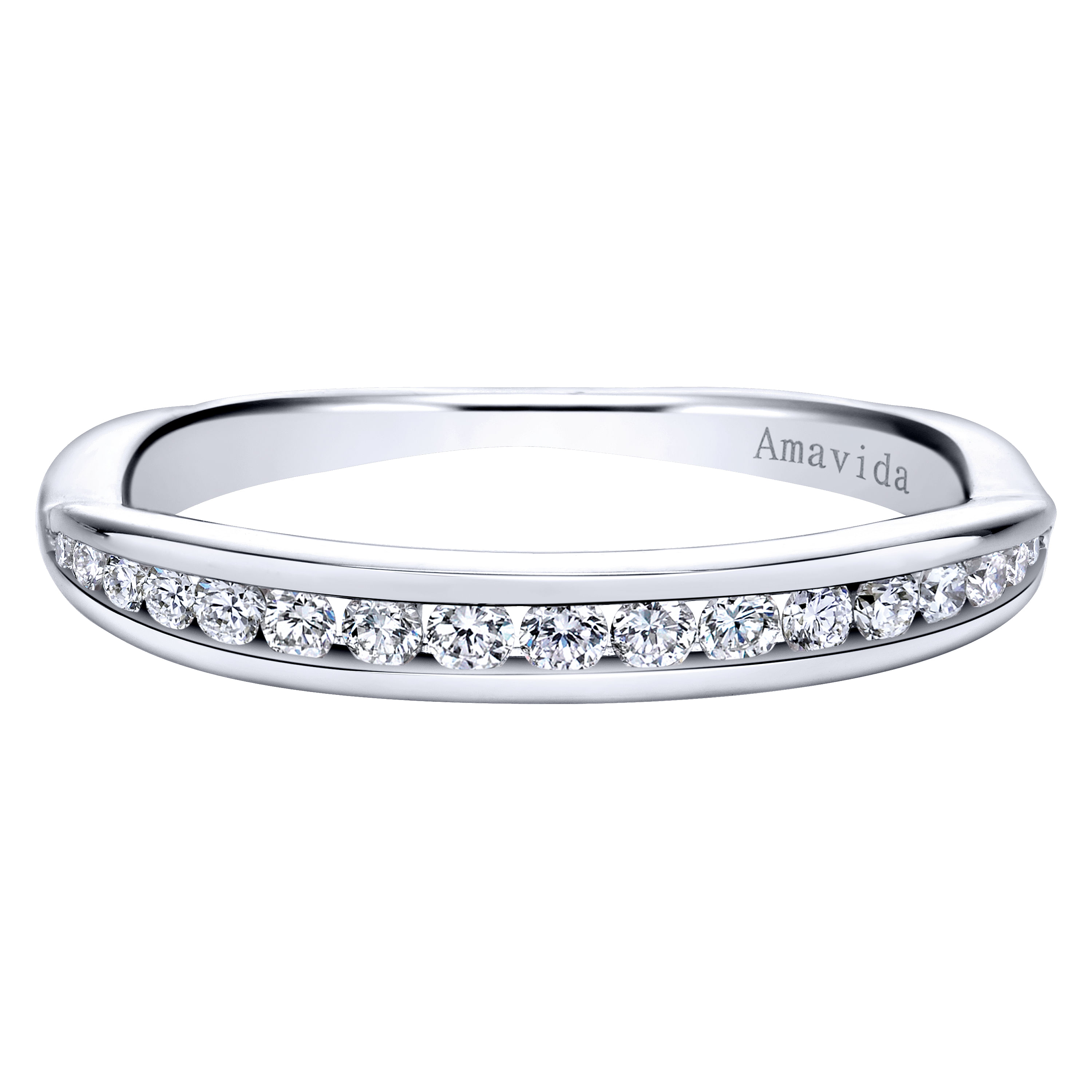 18k White Gold Diamond Straight 18k White Gold Diamond Straight